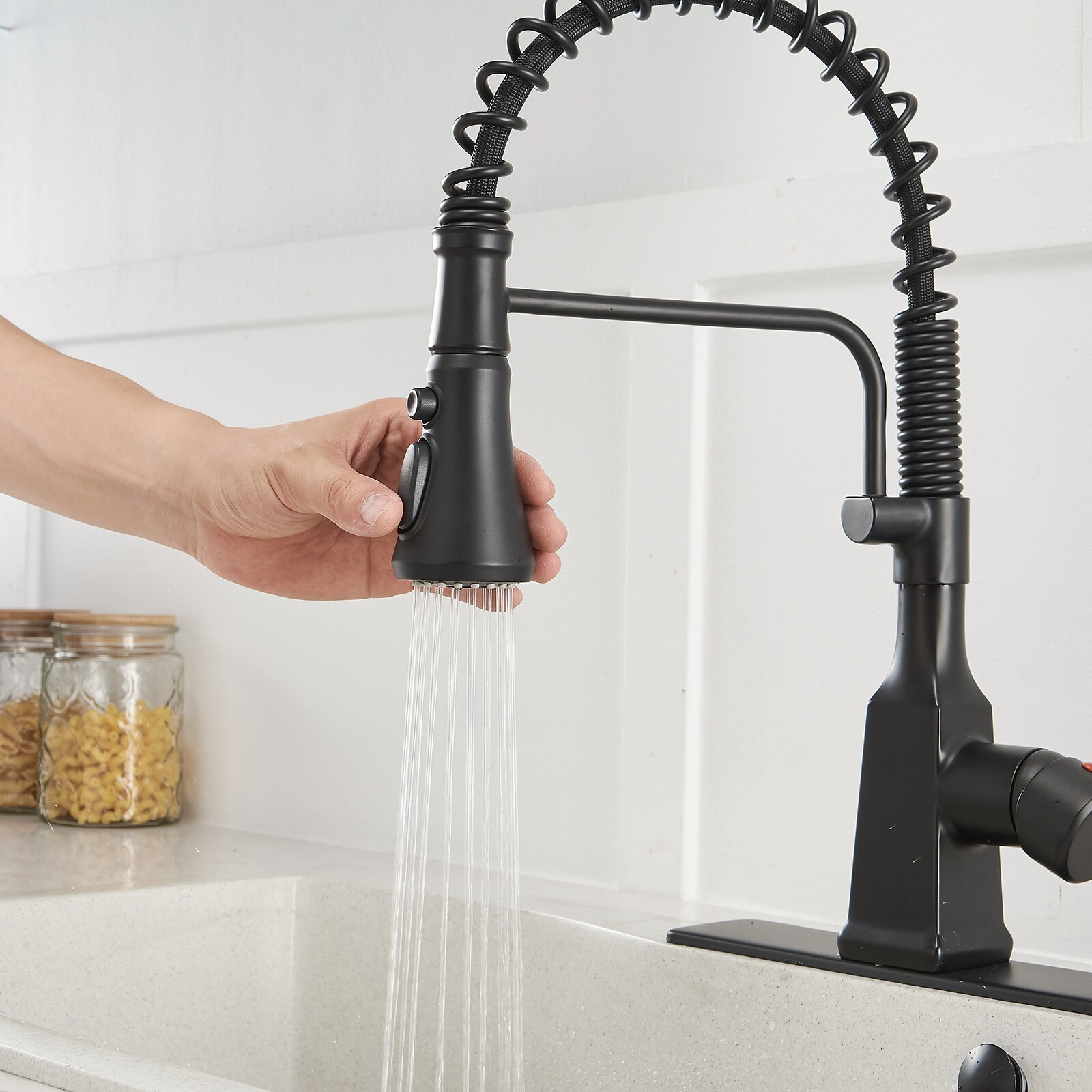 BWE A-94557-BLACK Kitchen-Faucets - View #3