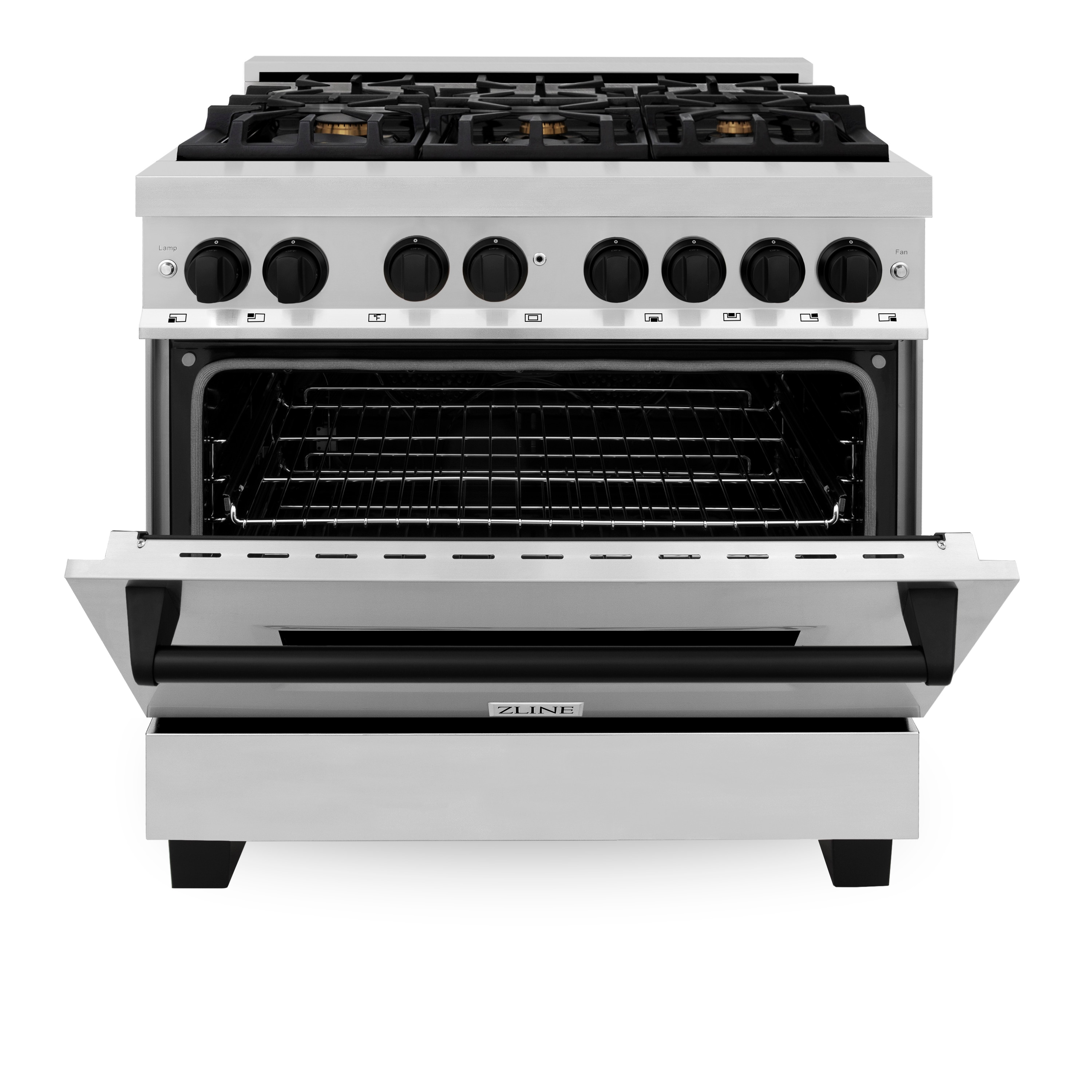 ZLINE KITCHEN & BATH RAZ-36-MB Dual-Fuel-Ranges - View #5