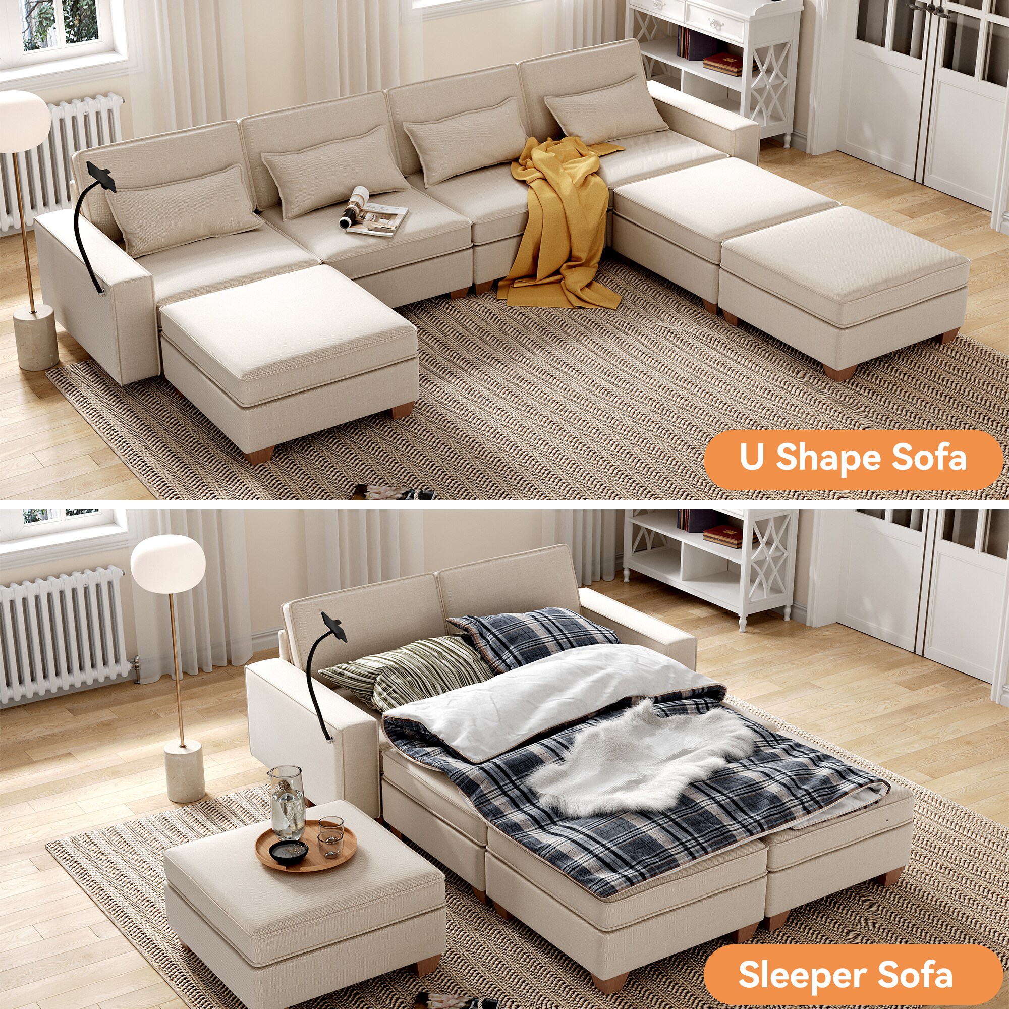 Jarenie YMX05S32-WT Sofas-Loveseats - View #5