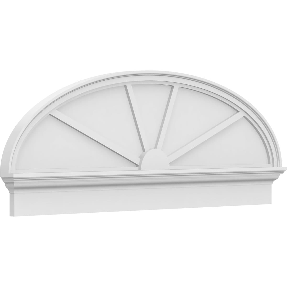 Ekena Millwork PEDPC056X210ELL04 56-in W x 20.875-in L PVC Pediment