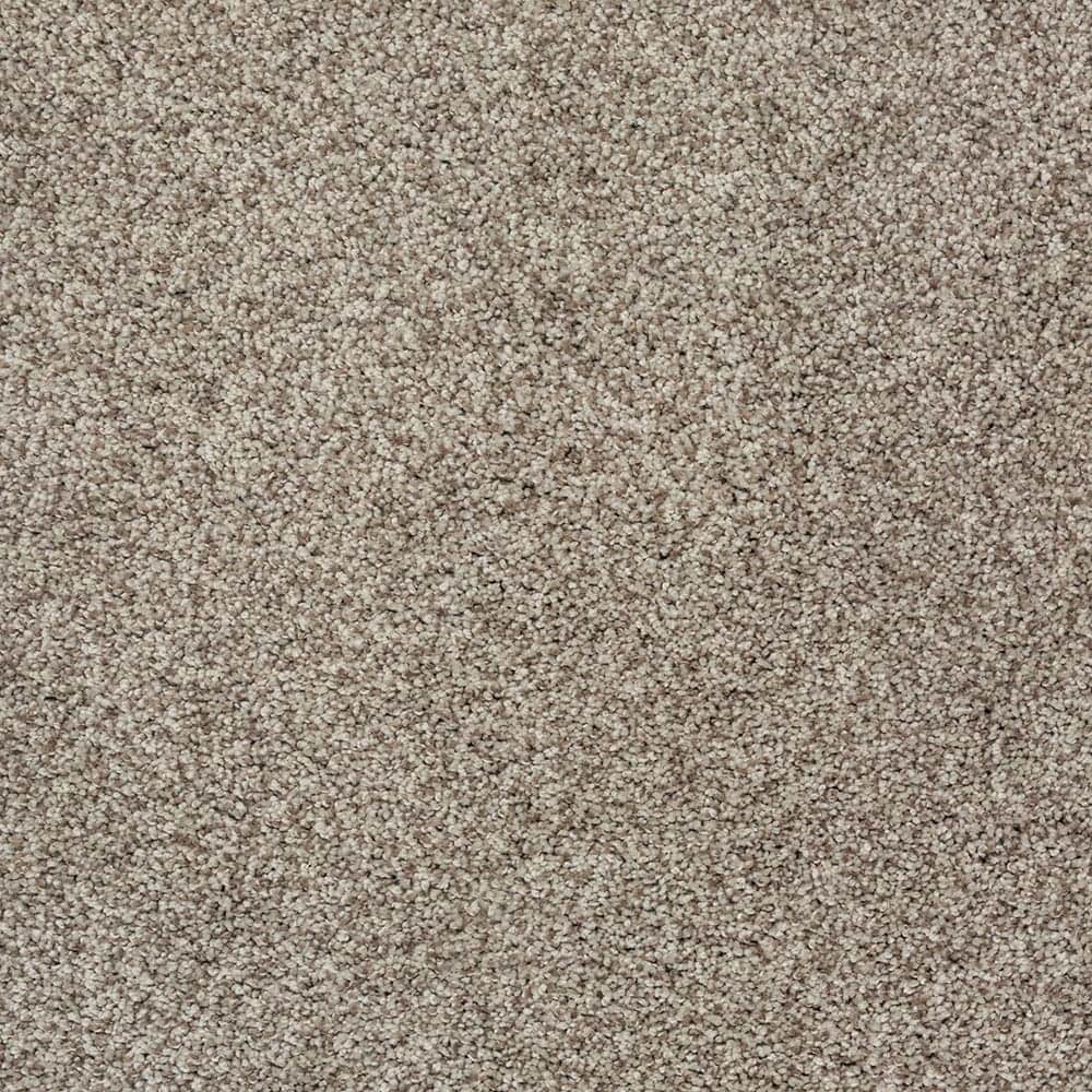 STAINMASTER SS003-12-L008 Express Install Comfort Walk II Cheroot Brown 55-oz sq yard Polyester Level loop Indoor Carpet