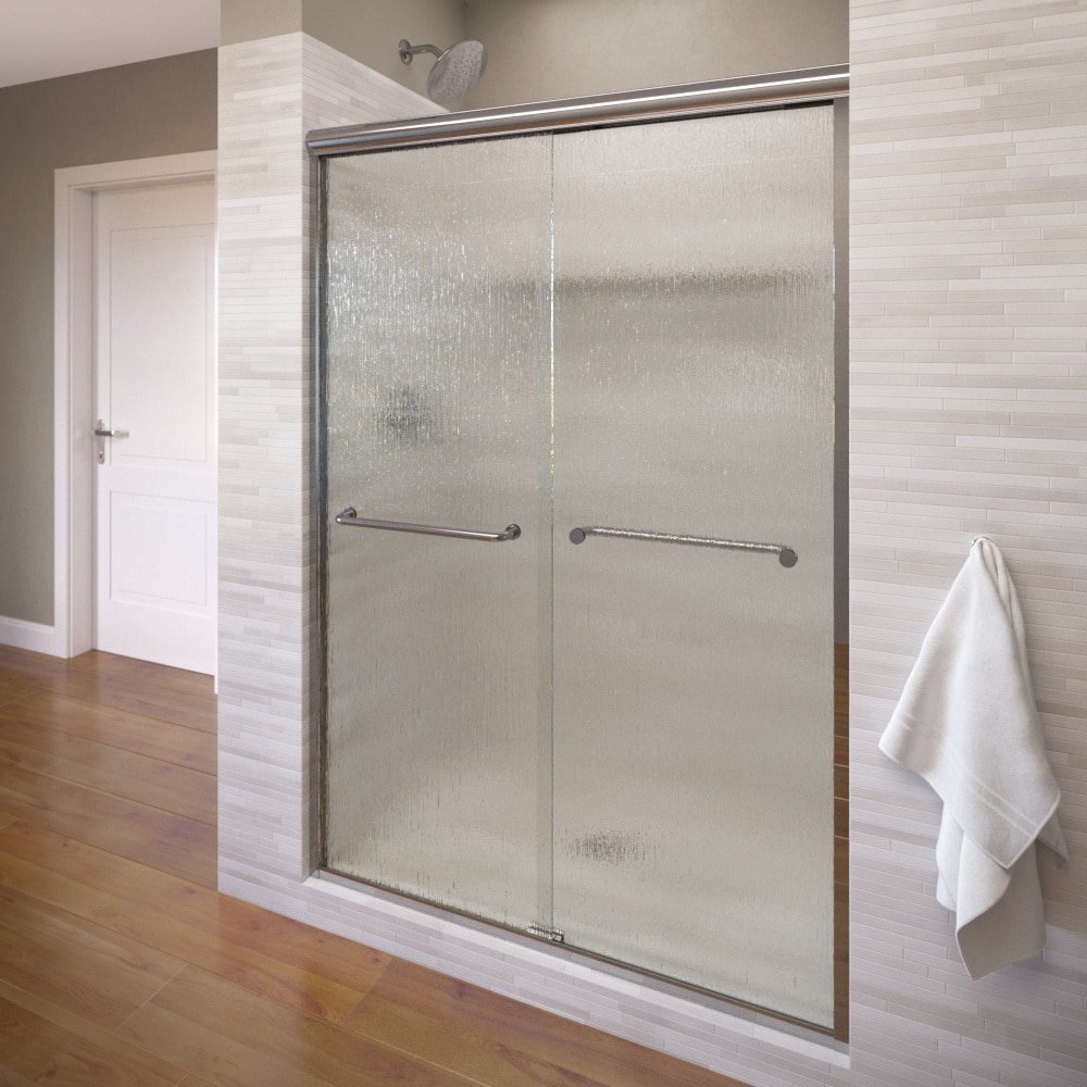 Sliding Frosted Patterned Shower Doors At Lowes Com   04773758 