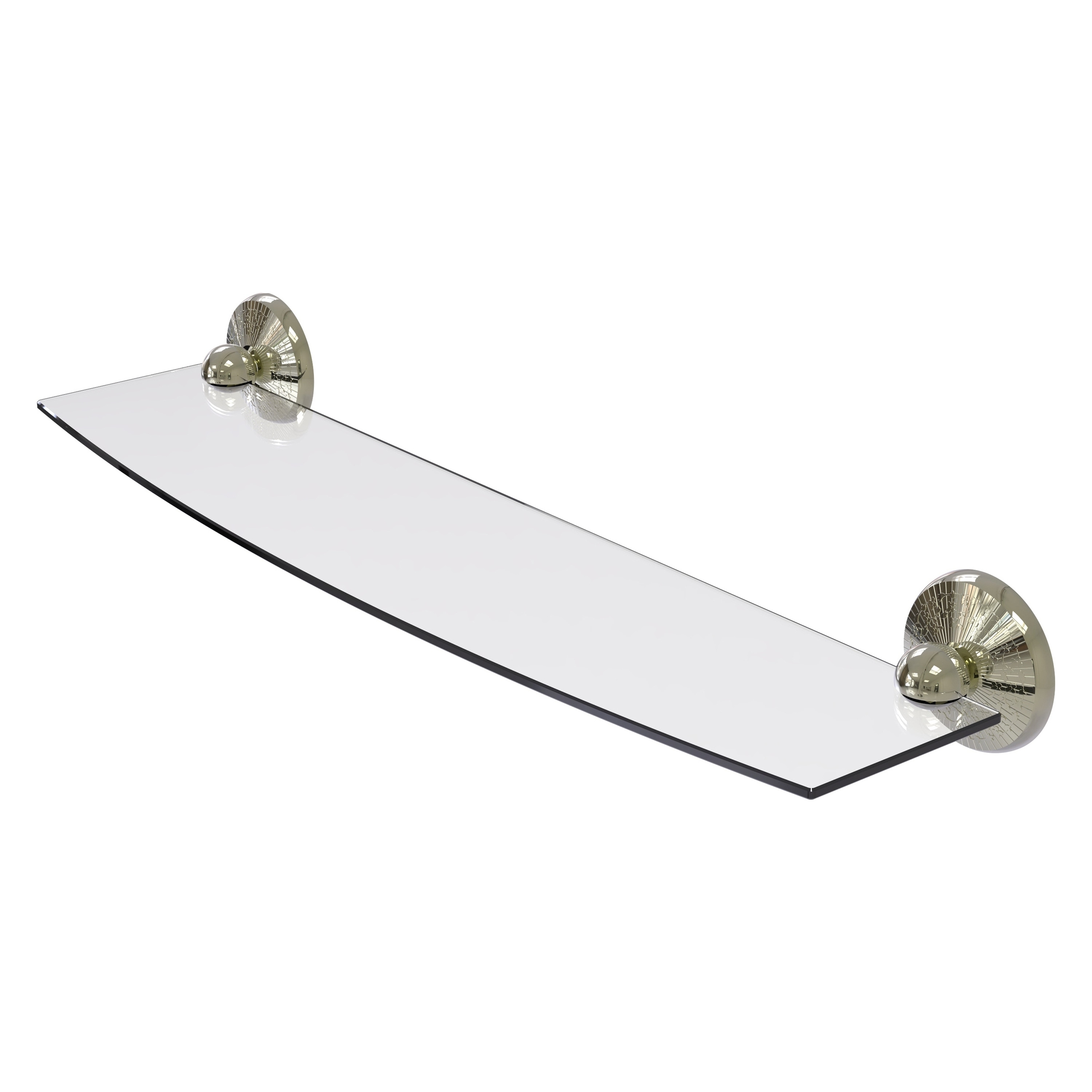 Allied Brass MC-33/24-PNI Monte Carlo Polished Nickel Wall mount Bathroom Shelf ( 24-in x 3-in x 5-in )