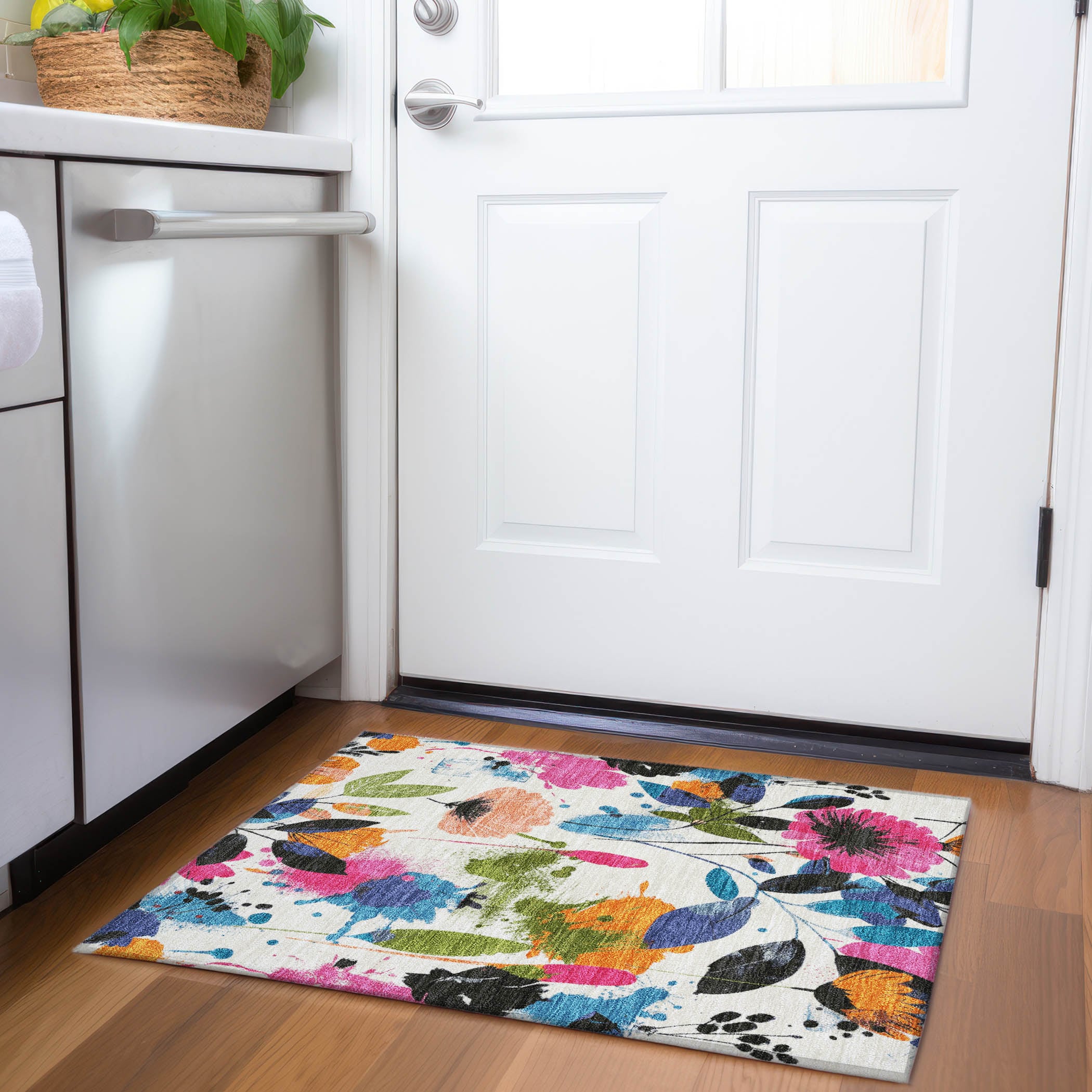 Addison Rugs ACN1551IV20X30 Chantille ACN1551IV 2 x 3 (ft) Ivory Rectangular Indoor/Outdoor Geometric Machine washable Pet Friendly Area rug