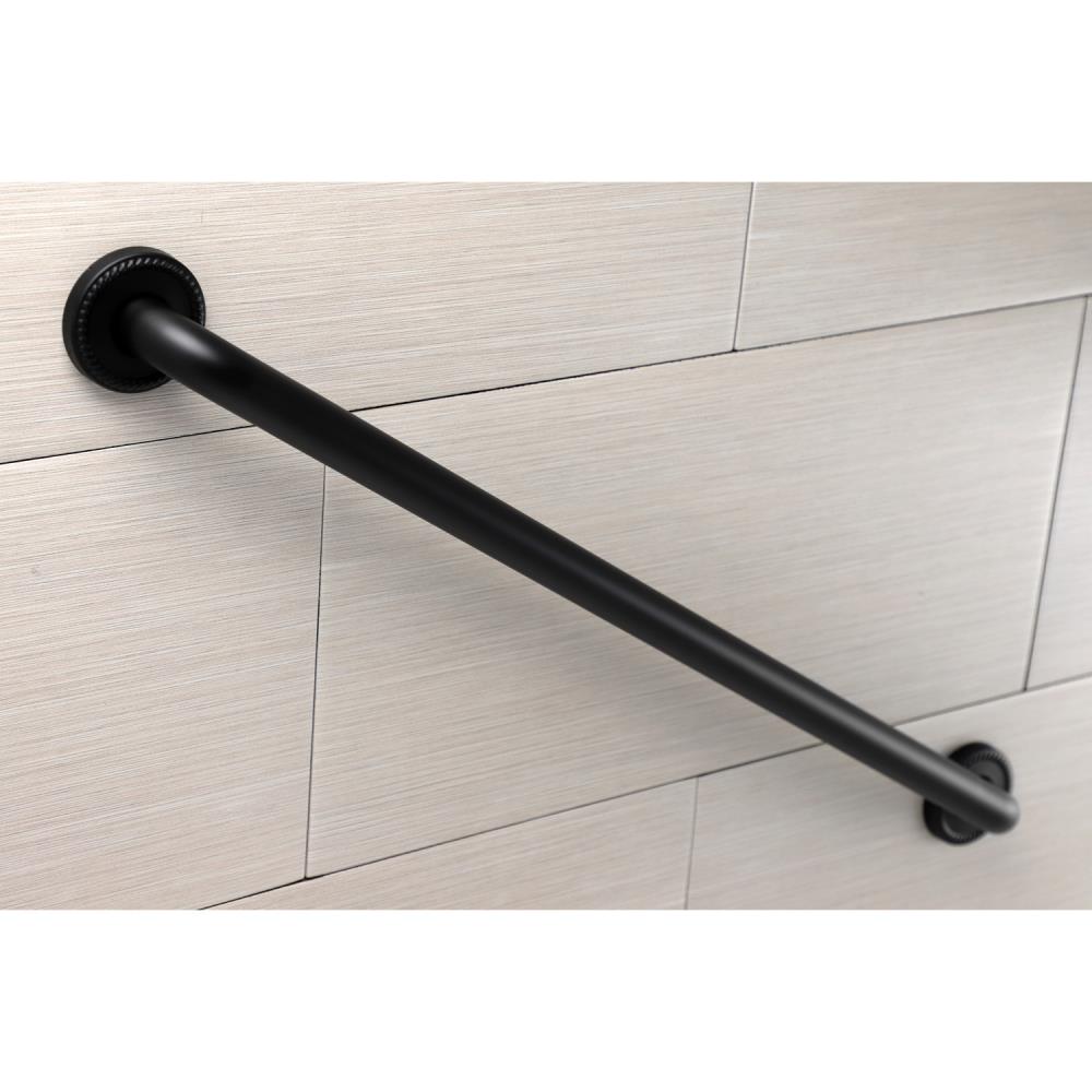 Kingston Brass Laurel 32in Matte Black Wall Mount (ADA Compliant) Grab Bar (330lb Weight