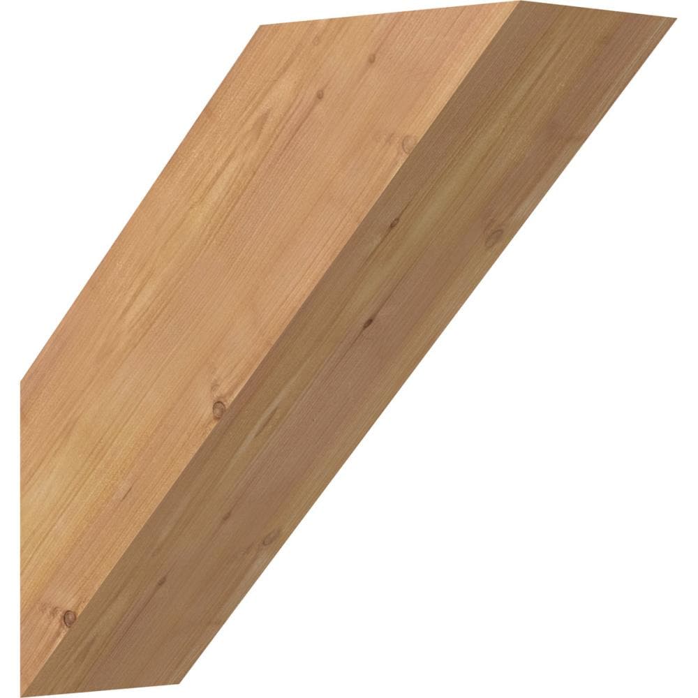 Ekena Millwork BRC06X16X16TRA00SWR 5-1/2-in x 16-in x 16-in Western Red Cedar Unfinished Wood Traditional Smooth Knee Brace