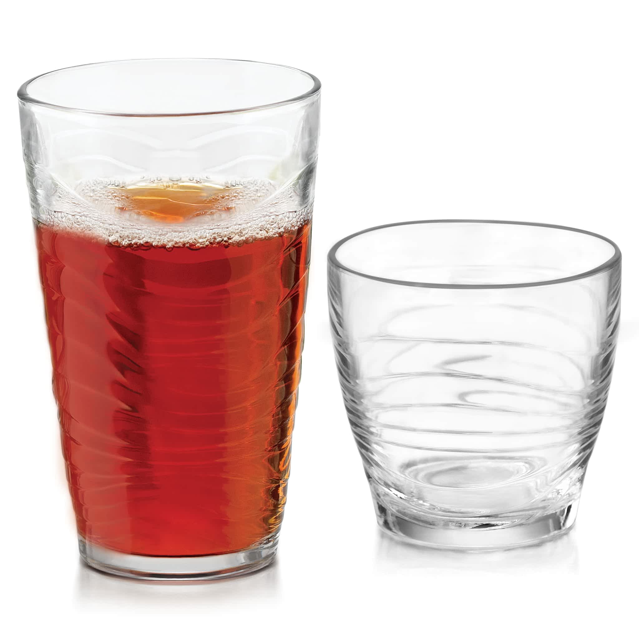 Libbey 655922 Orbita 16 Piece Tumbler and Rocks Glass Set