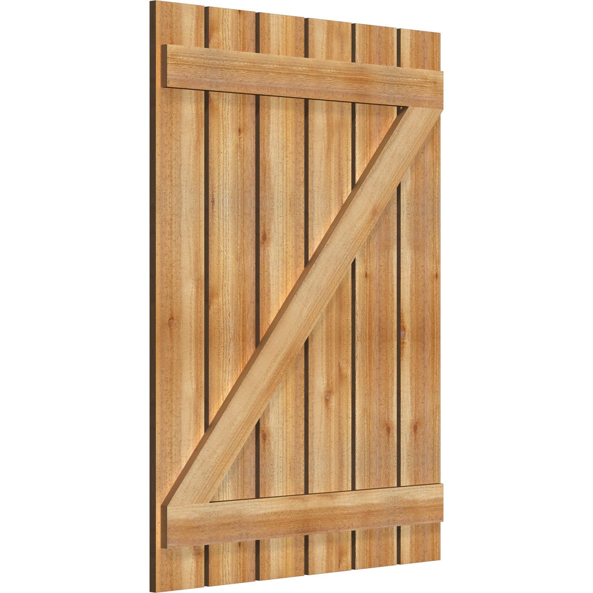 Ekena Millwork RBS06Z35X047RWR Exterior-Shutters - View #2