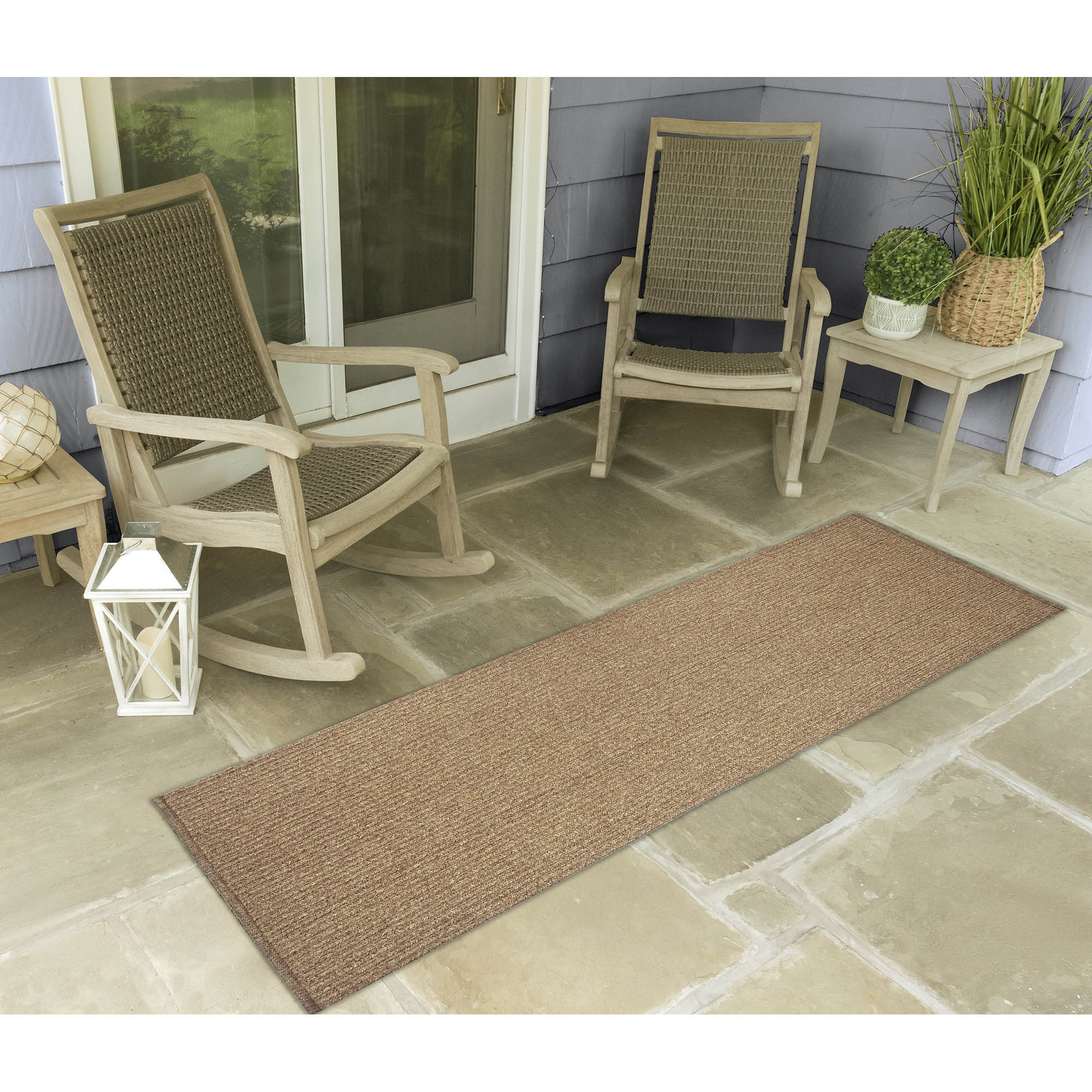 Liora Manne CAIR8678112 Calais 2 x 8 (ft) Braided Polypropylene Sisal Rectangular Indoor/Outdoor Solid Runner rug