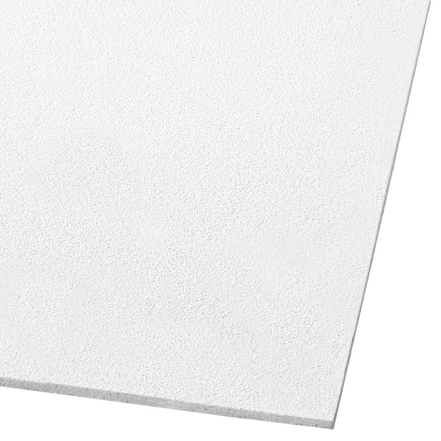 Armstrong Ceilings 48-in x 24-in Dune 8-Pack White Smooth 15/16-in Drop Acoustic Panel Ceiling Tiles