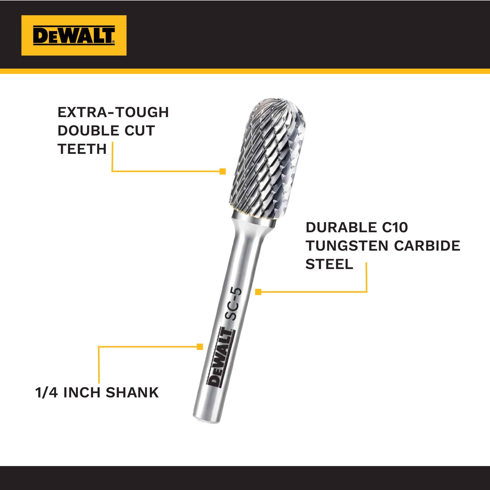 DEWALT DXCBTJSC5 Rotary-Tool-Bits-Wheels - View #3