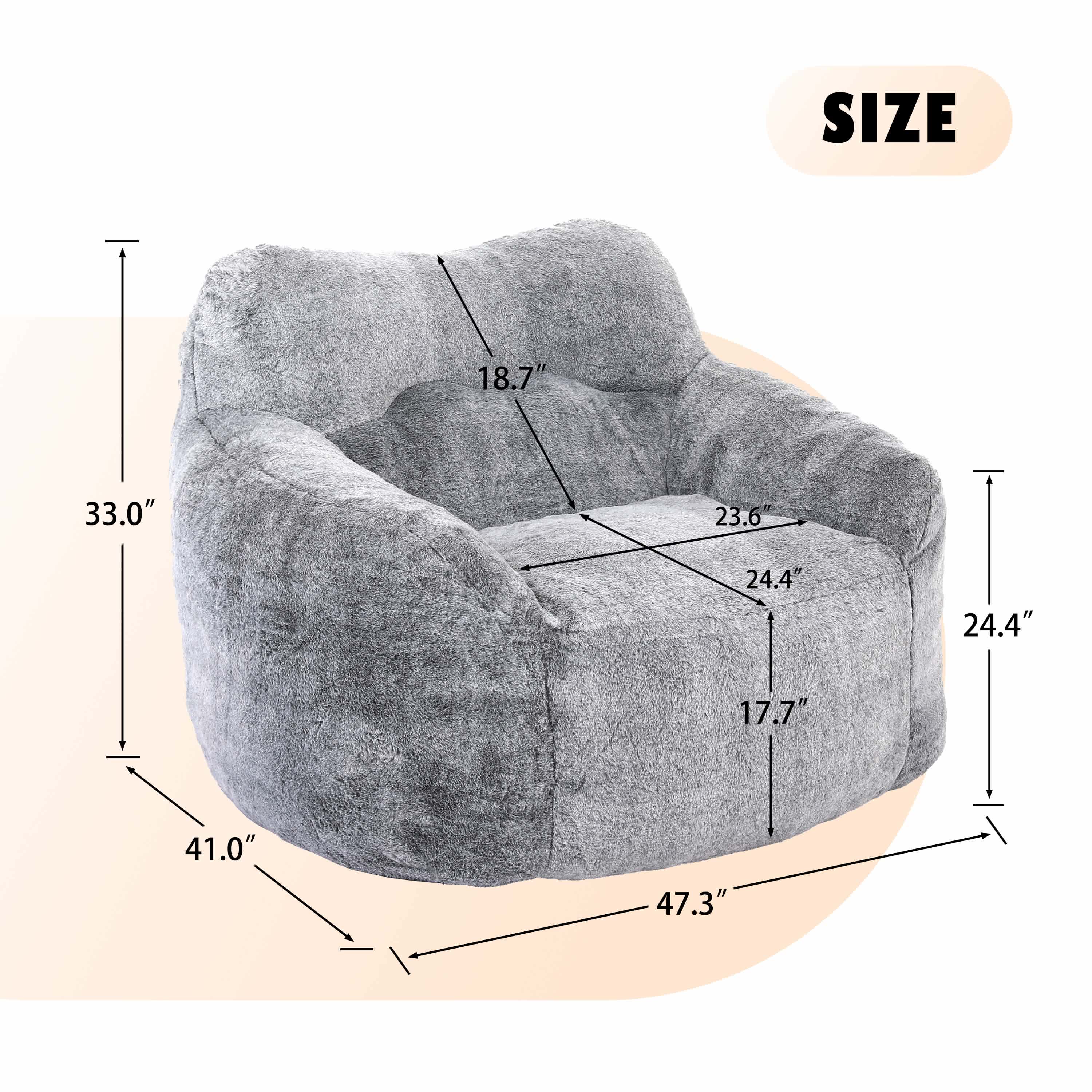 Vynxaria LEXY0637-DJBF-DDY054 Bean-Bag-Chairs - View #8