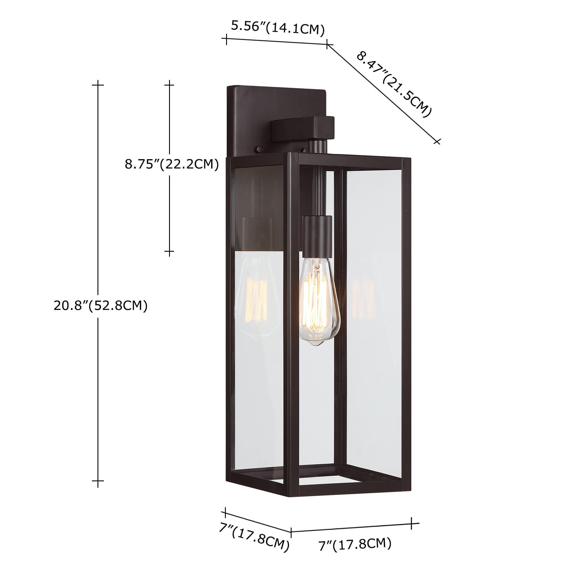 Hukoro FL17901-BZ Outdoor-Wall-Lighting - View #2