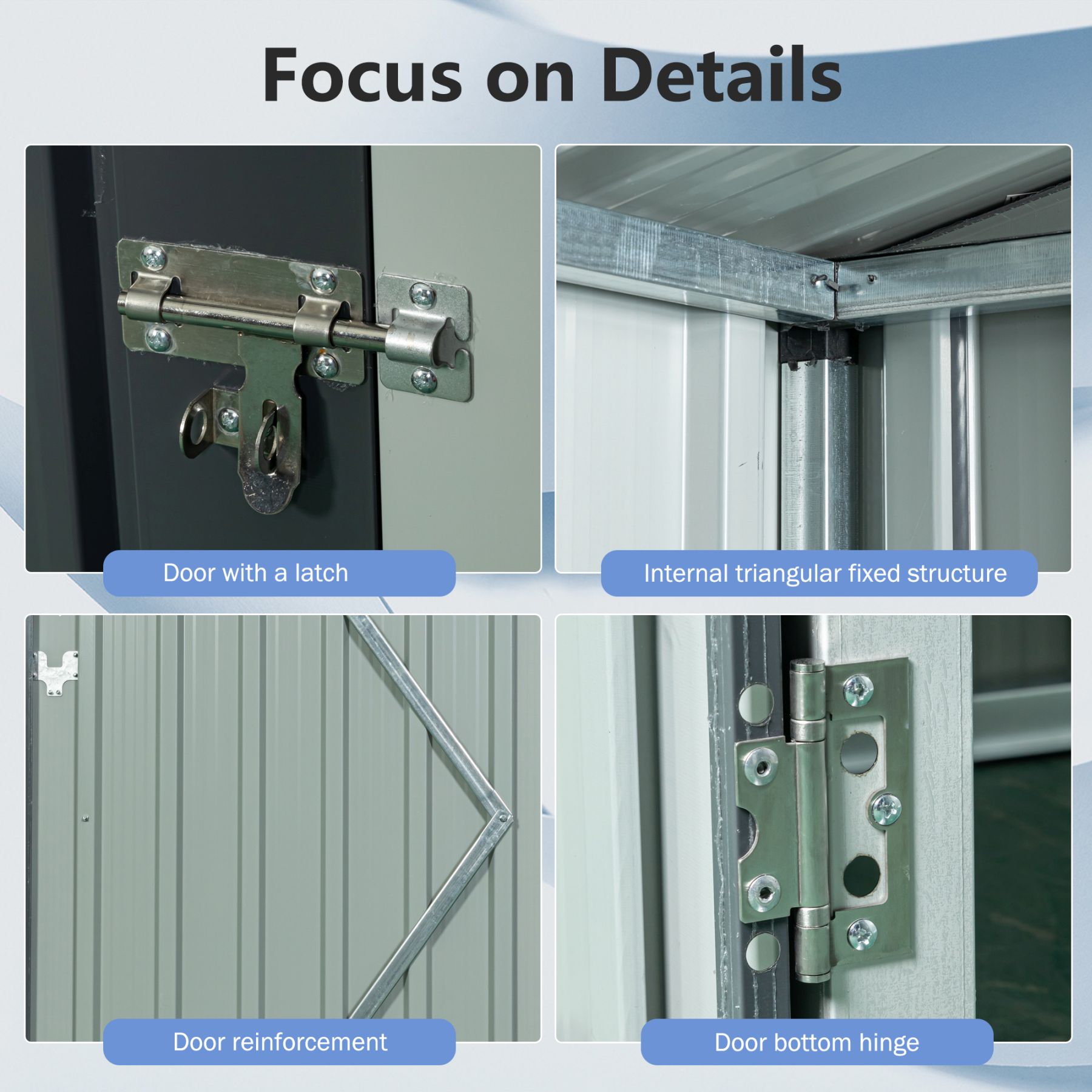 Blisstyle COCNY4Q0IR Metal-Storage-Buildings-Sheds - View #6