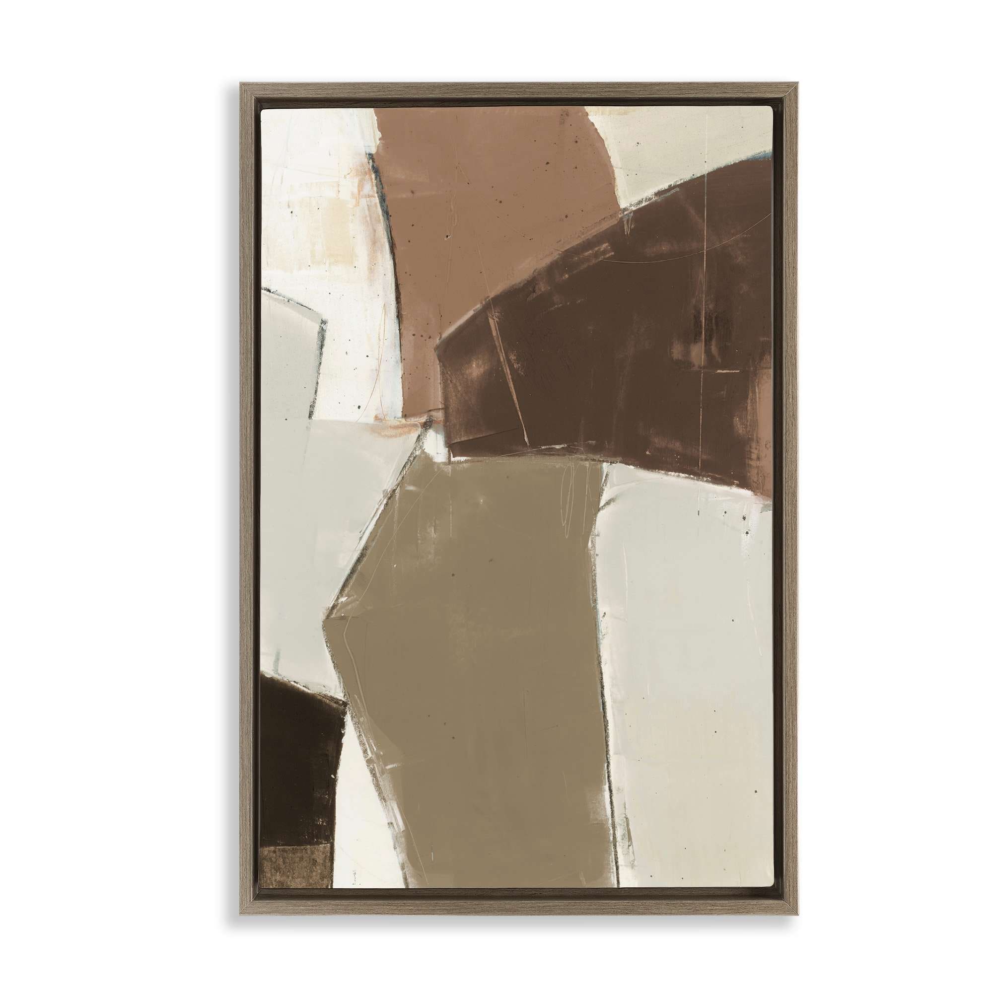 Stupell Industries BS-619-FFE-16X24 Contemporary Neutral Earth Tones Floating Frame design by Kippi Leonard