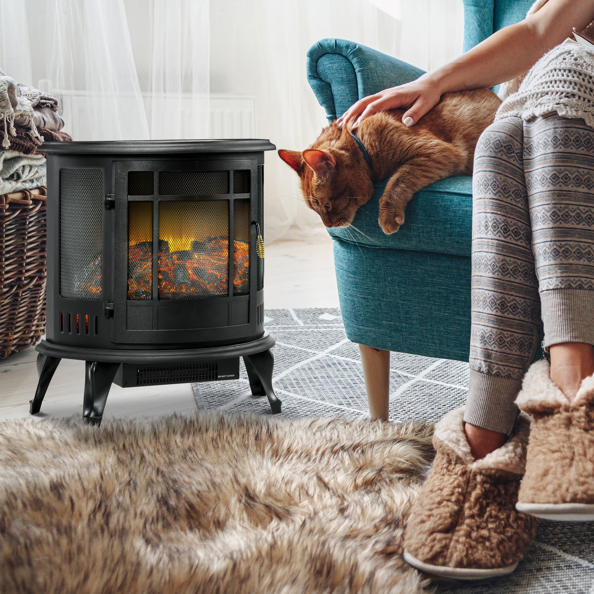 Kahomvis AOS-QP1092-096 Electric-Fireplaces - View #2