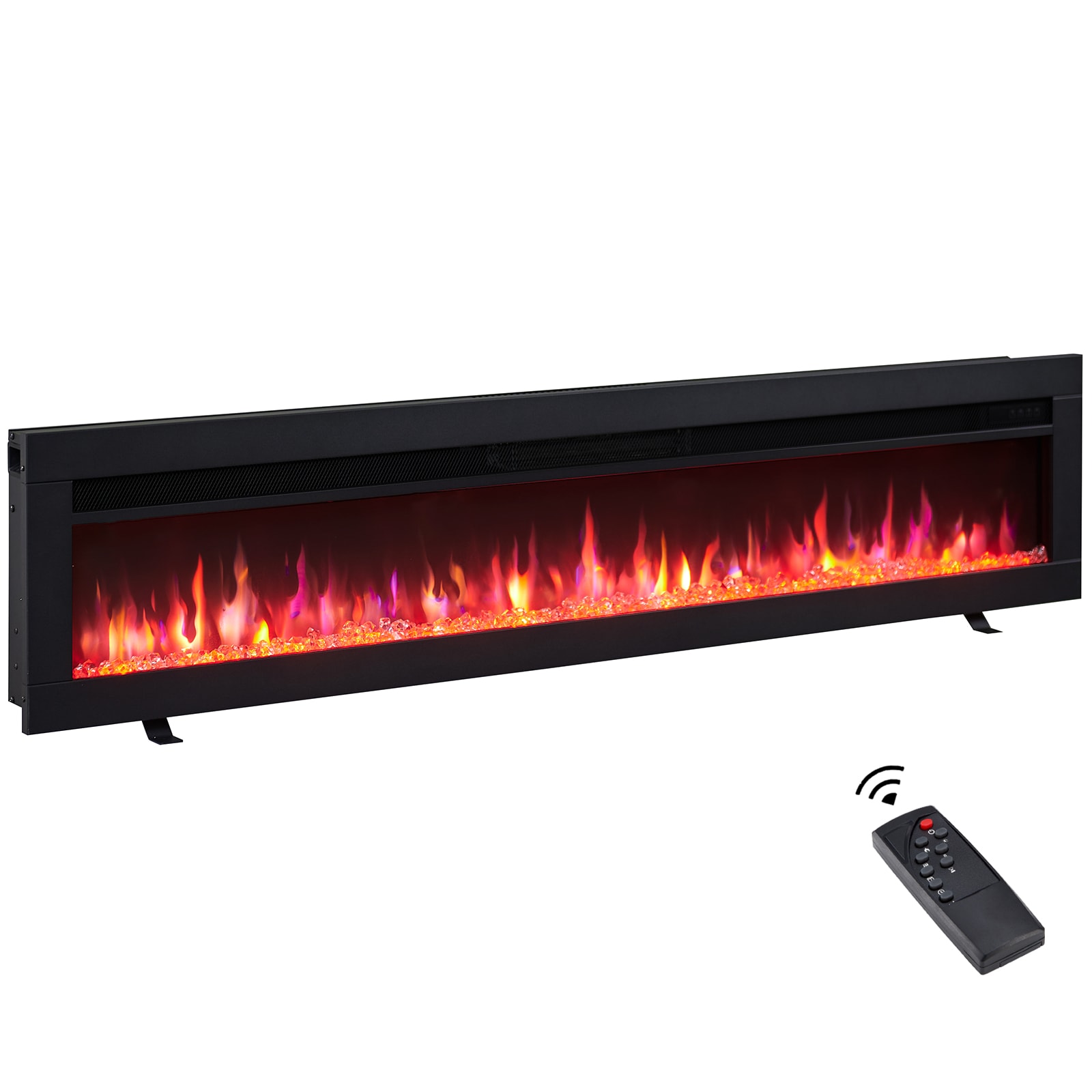 EdenDirect 60.05-in W Black Fan-forced Electric Fireplace NLCD041936 Sansujyuku sansujyuku.com