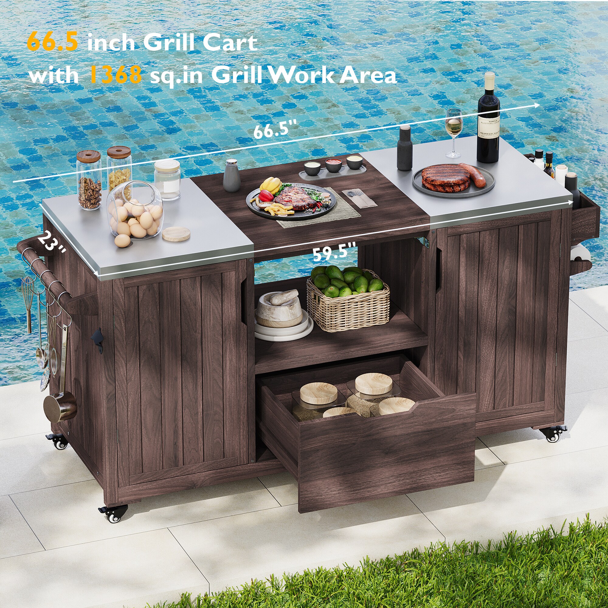 SINOFURN SYB260076BN Outdoor-Carts - View #18