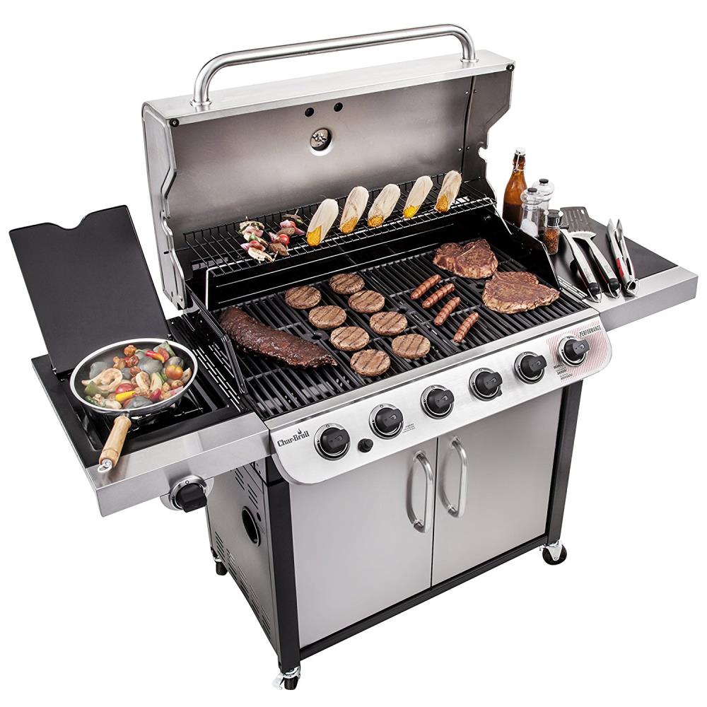 Char Broil Performance Stainless Steel 6 Burner Liquid Propane Gas