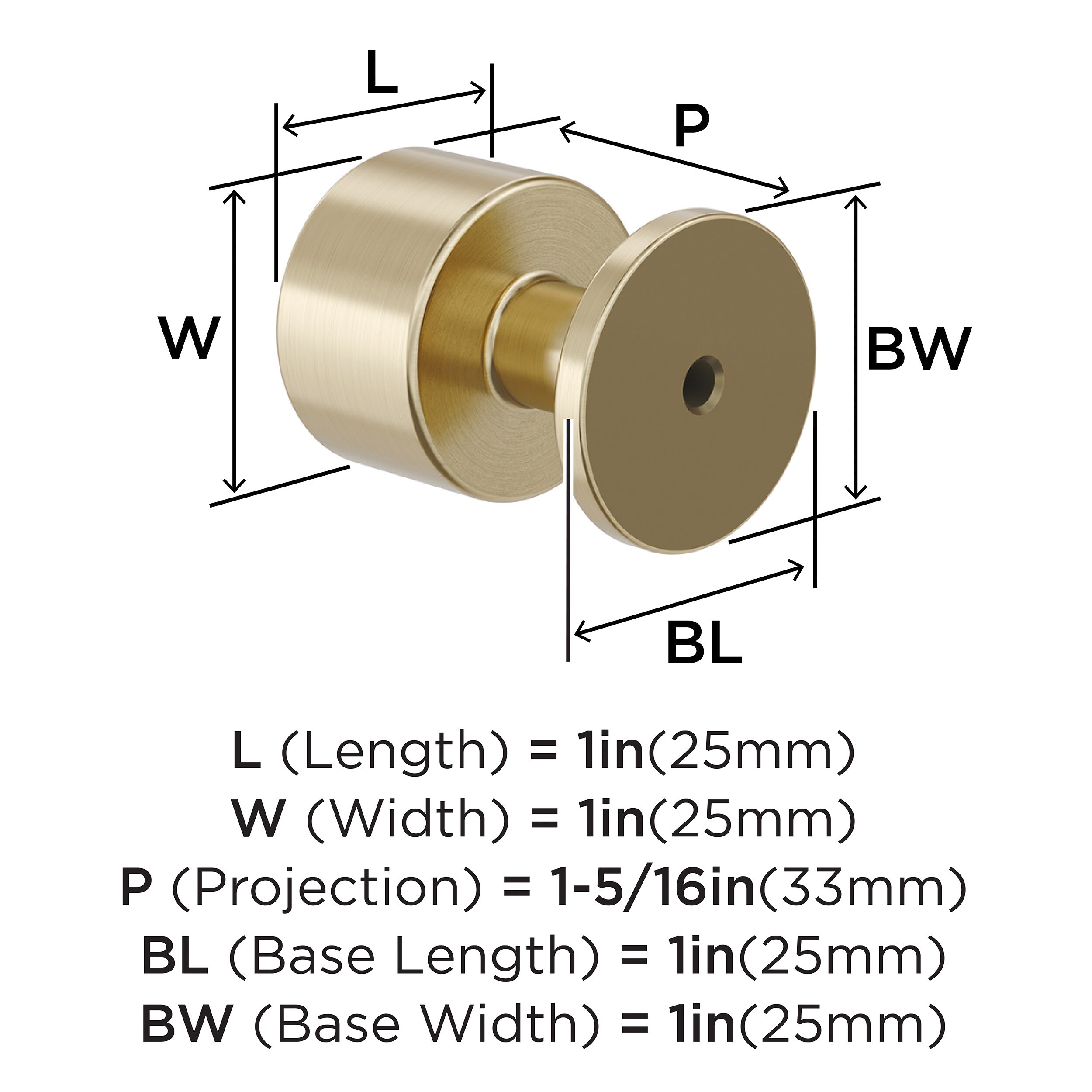 Amerock BP37480BBZ Cabinet-Knobs - View #4