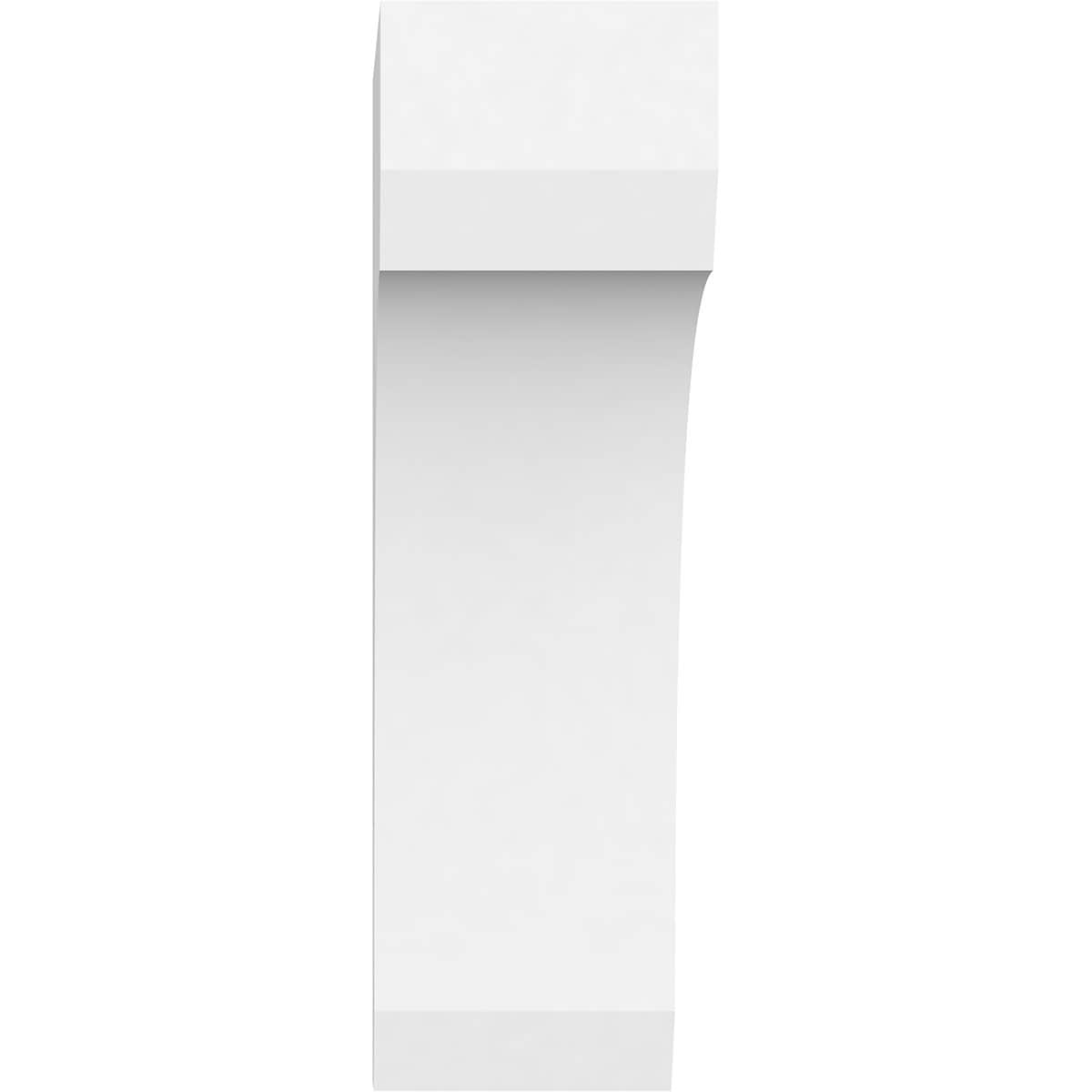 White Architectural Grade PVC Decorative Corbel 12"H x 3"W x 8"D
