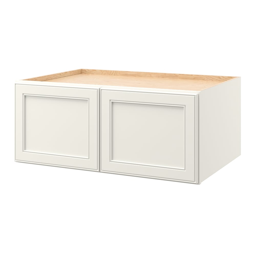 allen + roth McKeller 30-in W x 15.125-in H x 12-in D Linen Wall Fully Assembled Cabinet (Flat Panel Mitered Door Style)