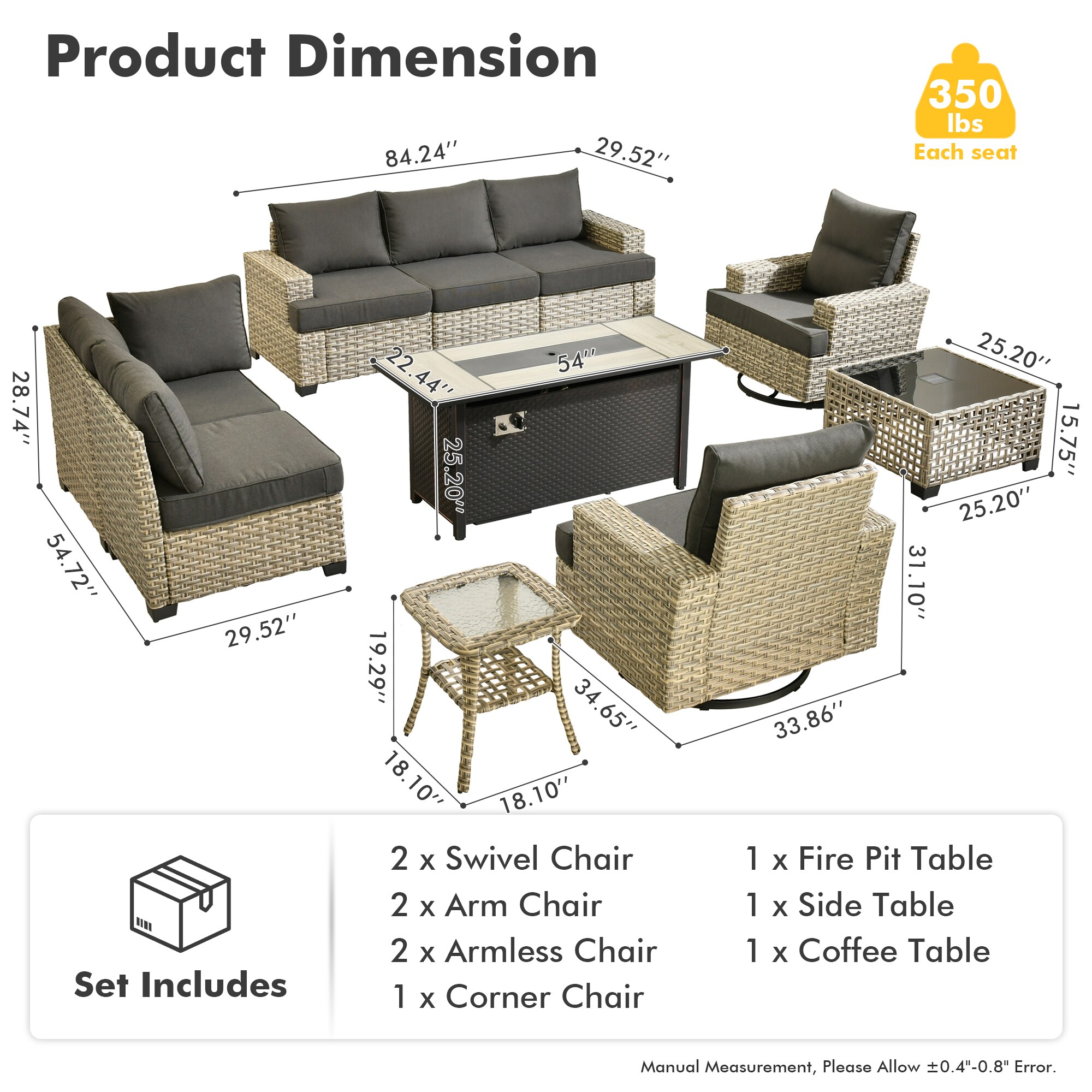 XIZZI XITBS1095C-RC3IFP54 Patio-Sofas-Daybeds - View #10