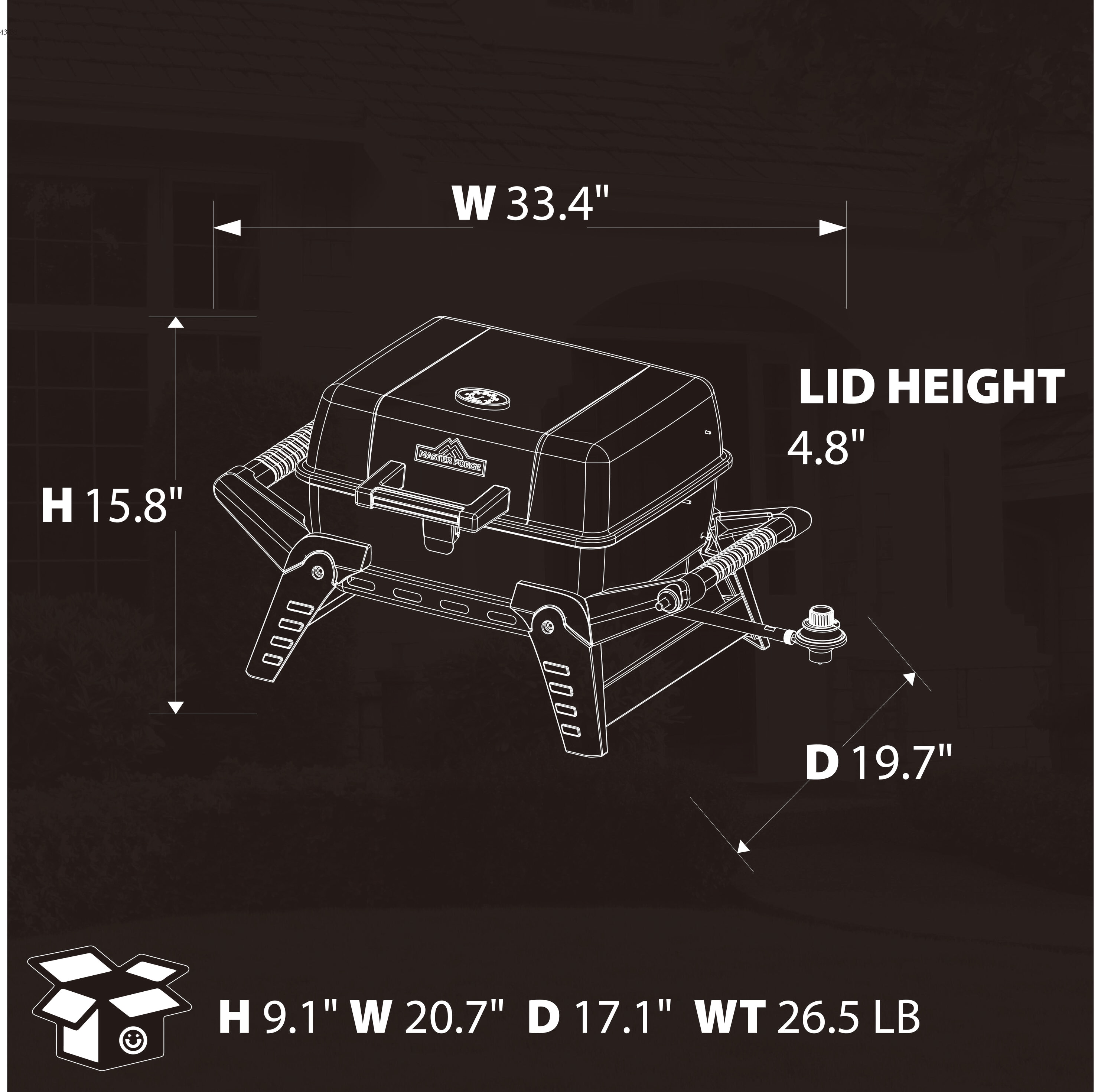 Master Forge GBT25023L Tabletop-Grills - View #10