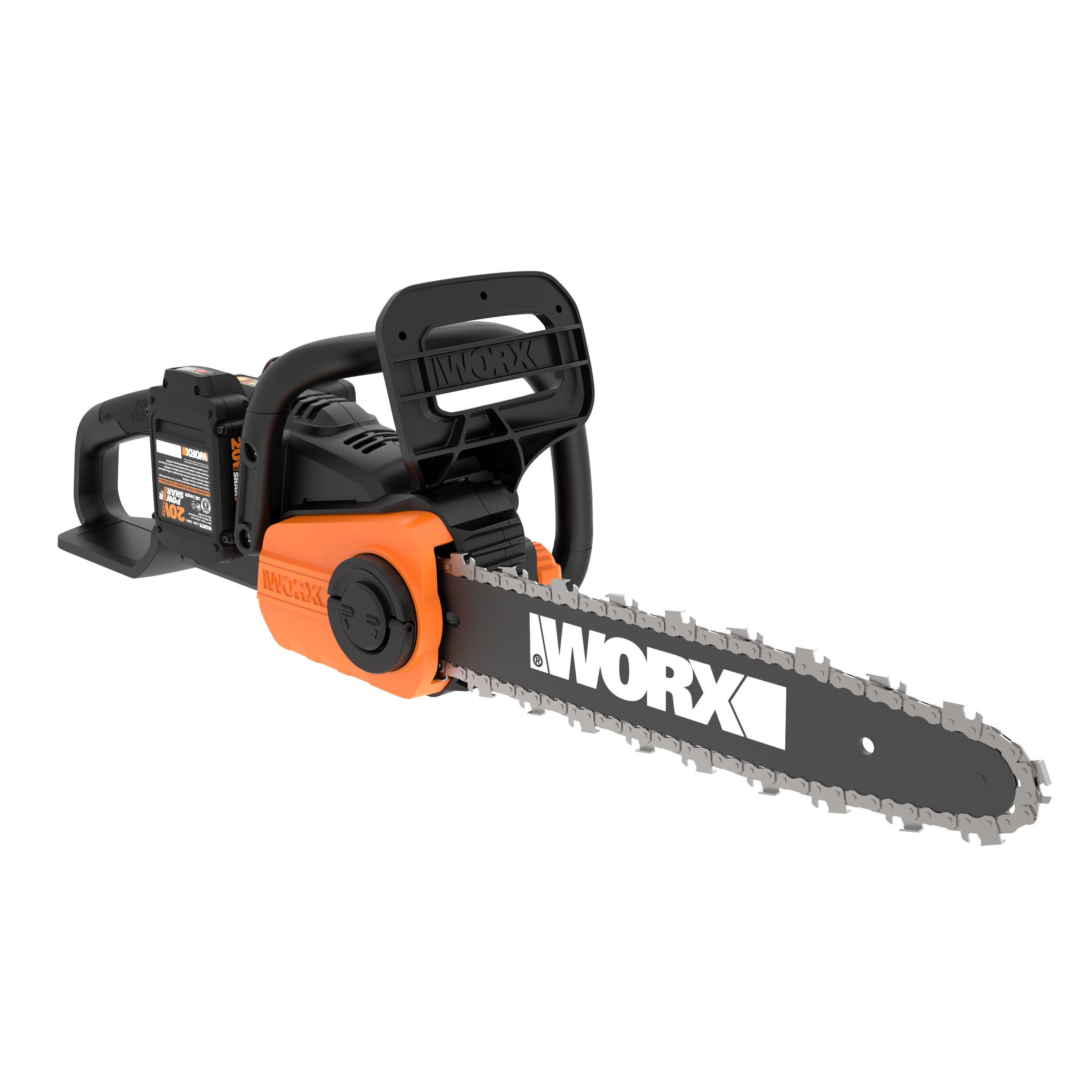 WORX POWER SHARE 40 volt Max 14 in Brushless Battery 2 Ah Chainsaw