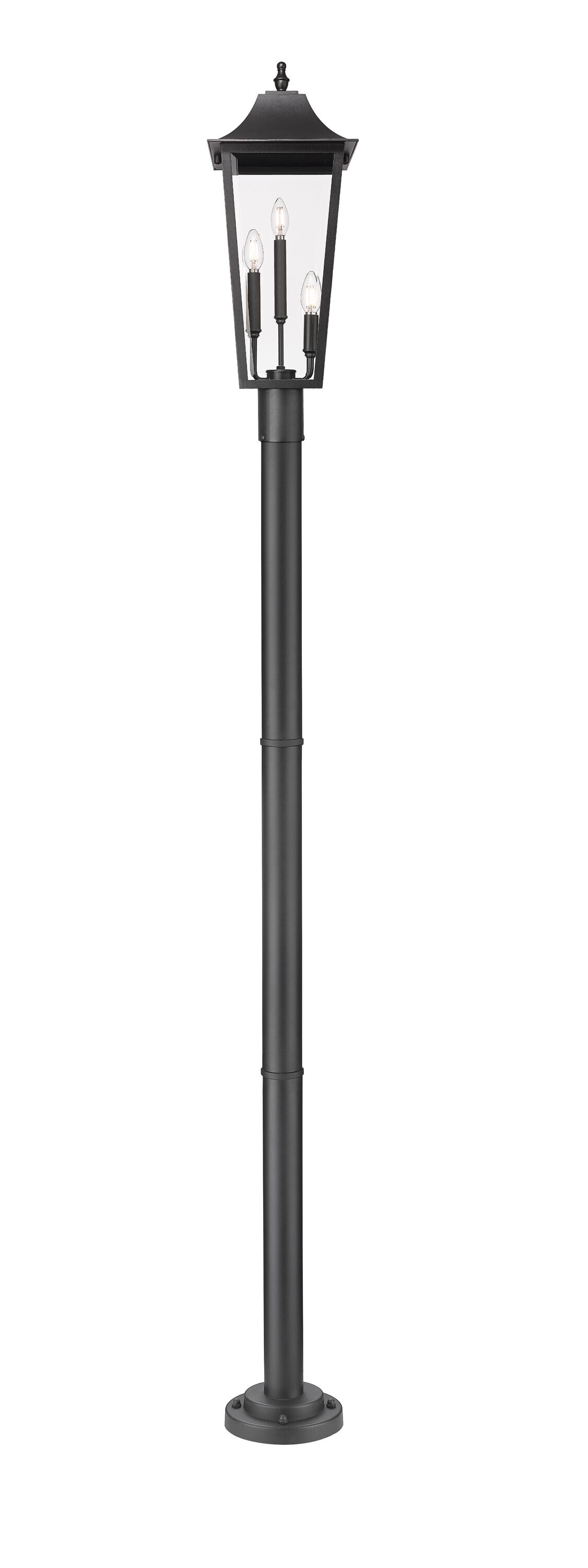 Z-Lite 5008PHBR-567P-BK Complete-Post-Lights - View #5