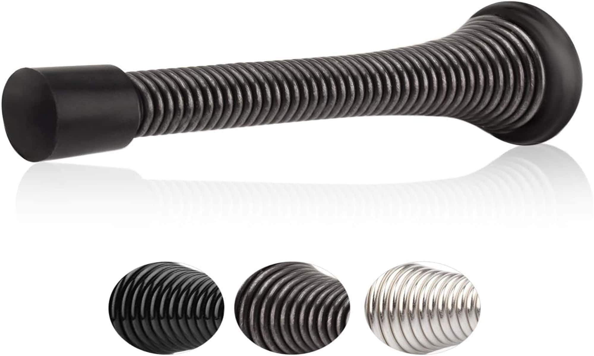 Rbied DRS-1 12 Pack Spring Door Stopper with Rubber Bumper
