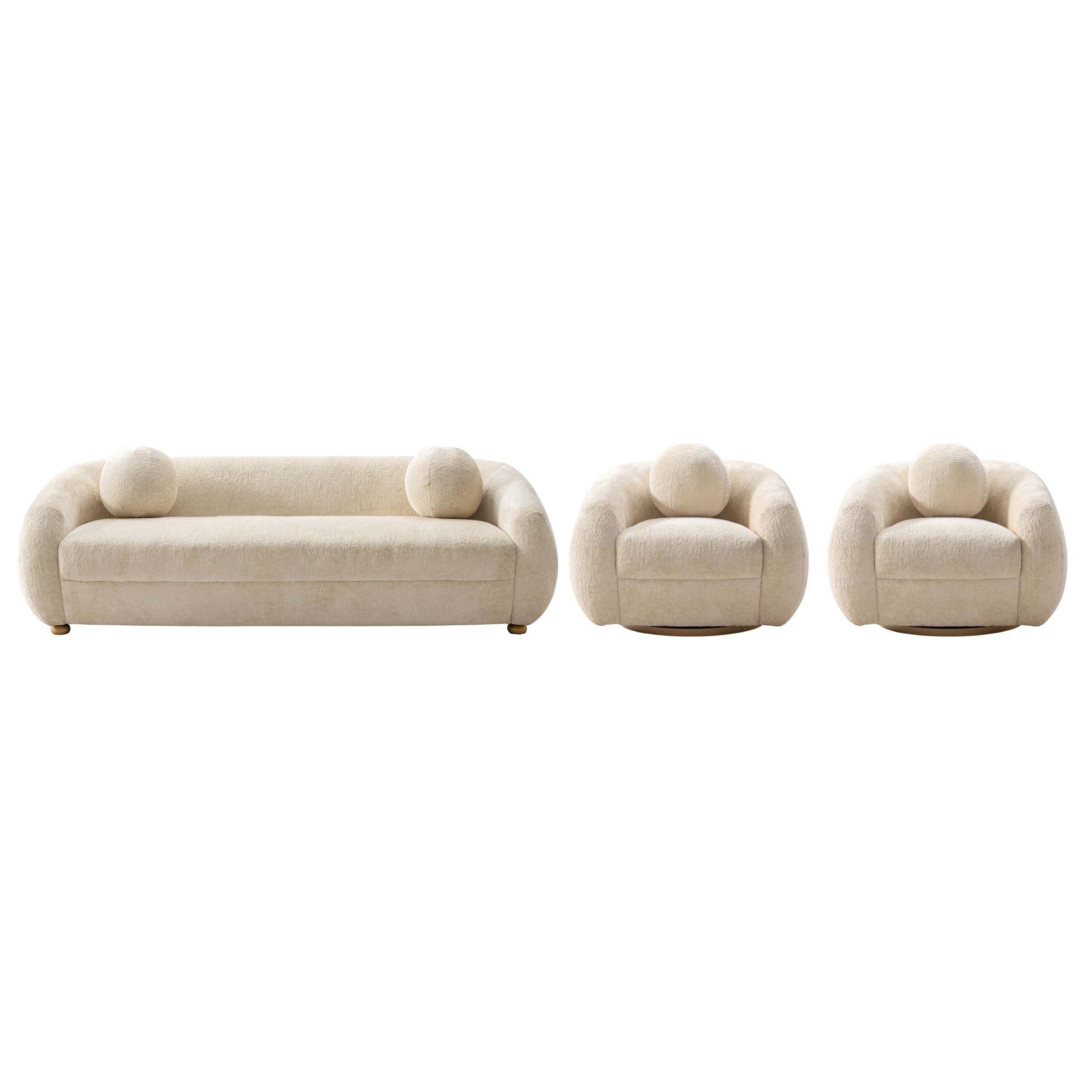 Manhattan Comfort 3-ACSF16-CR Living-Room-Sets - View #2