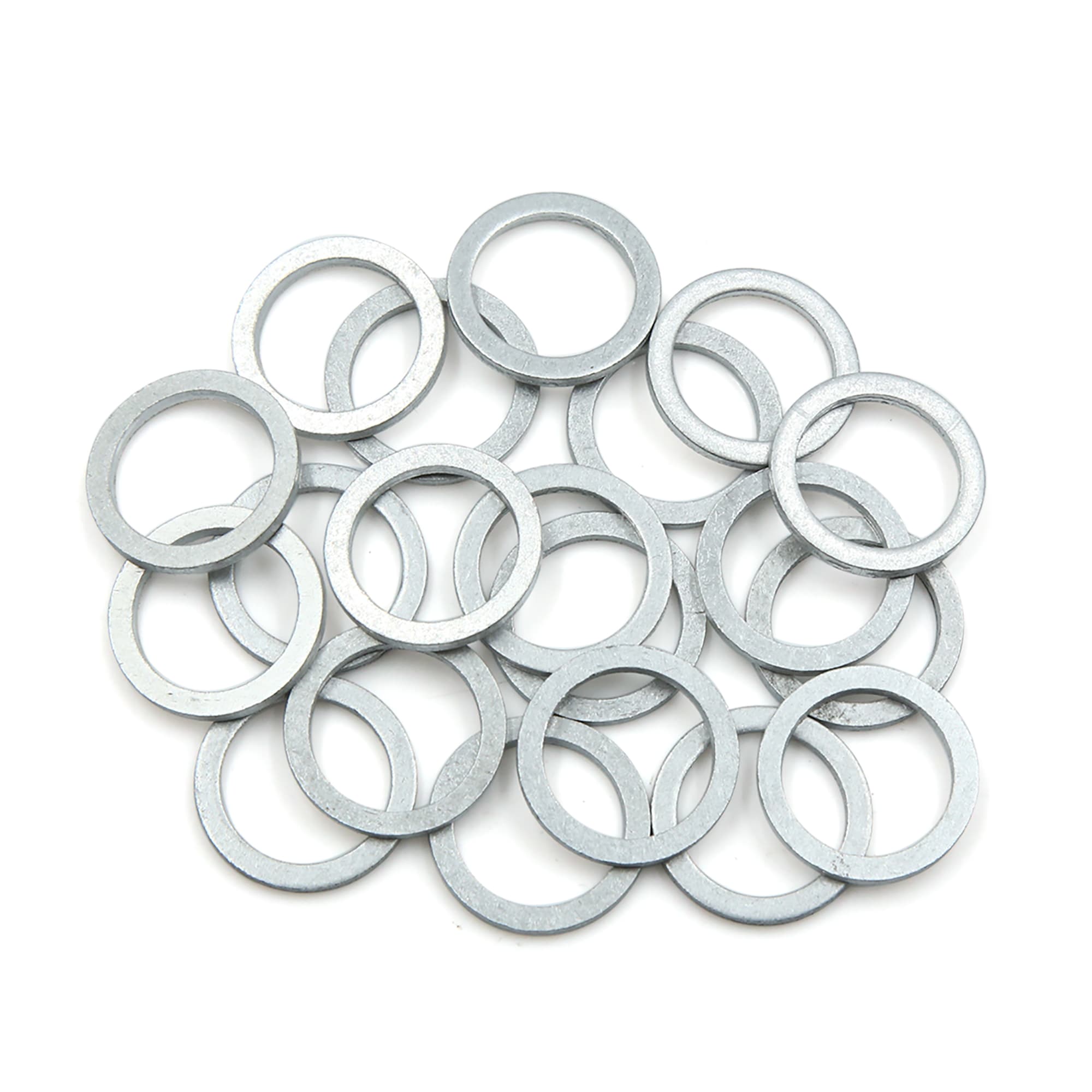 Unique Bargains - 20pcs Engine Oil Crush Washers Drain Plug Gaskets 18mm ID. 23.9mm OD. for Car
