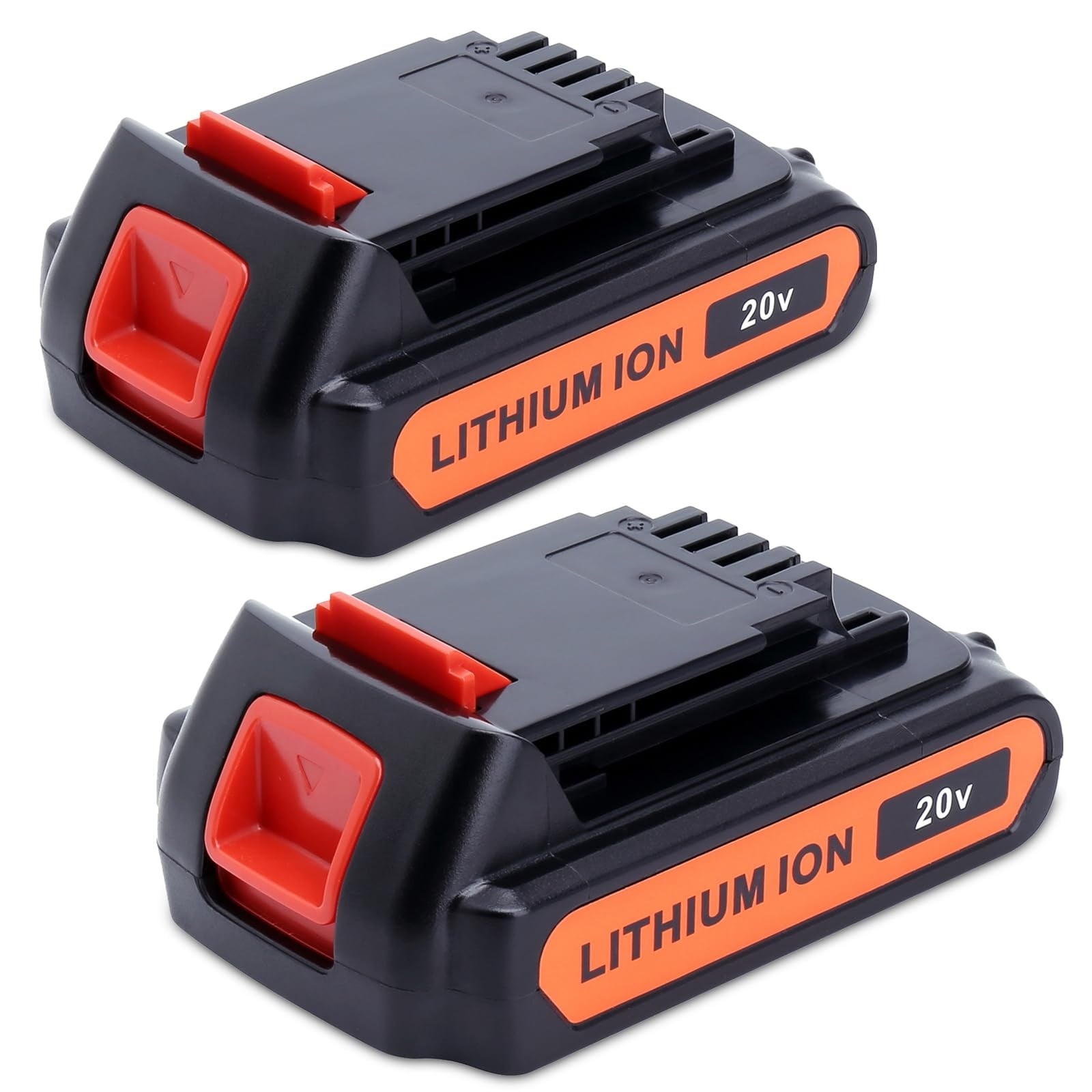 AOIZGMY  2 pack 20 volt 4 ah replacement power tool accessory compatible with 20 volt cordless drill hedge trimmer blower and charger