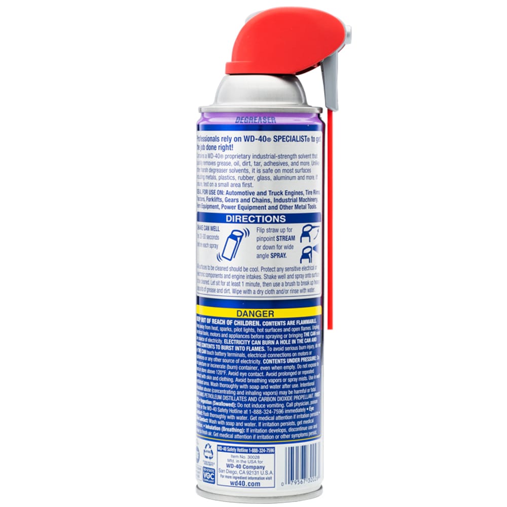 WD-40 SPECIALIST Degreaser 500ml Smart Straw (Actual safety data sheet on  the internet in the section Downloads) SKU: 14070155 - Maedler North America