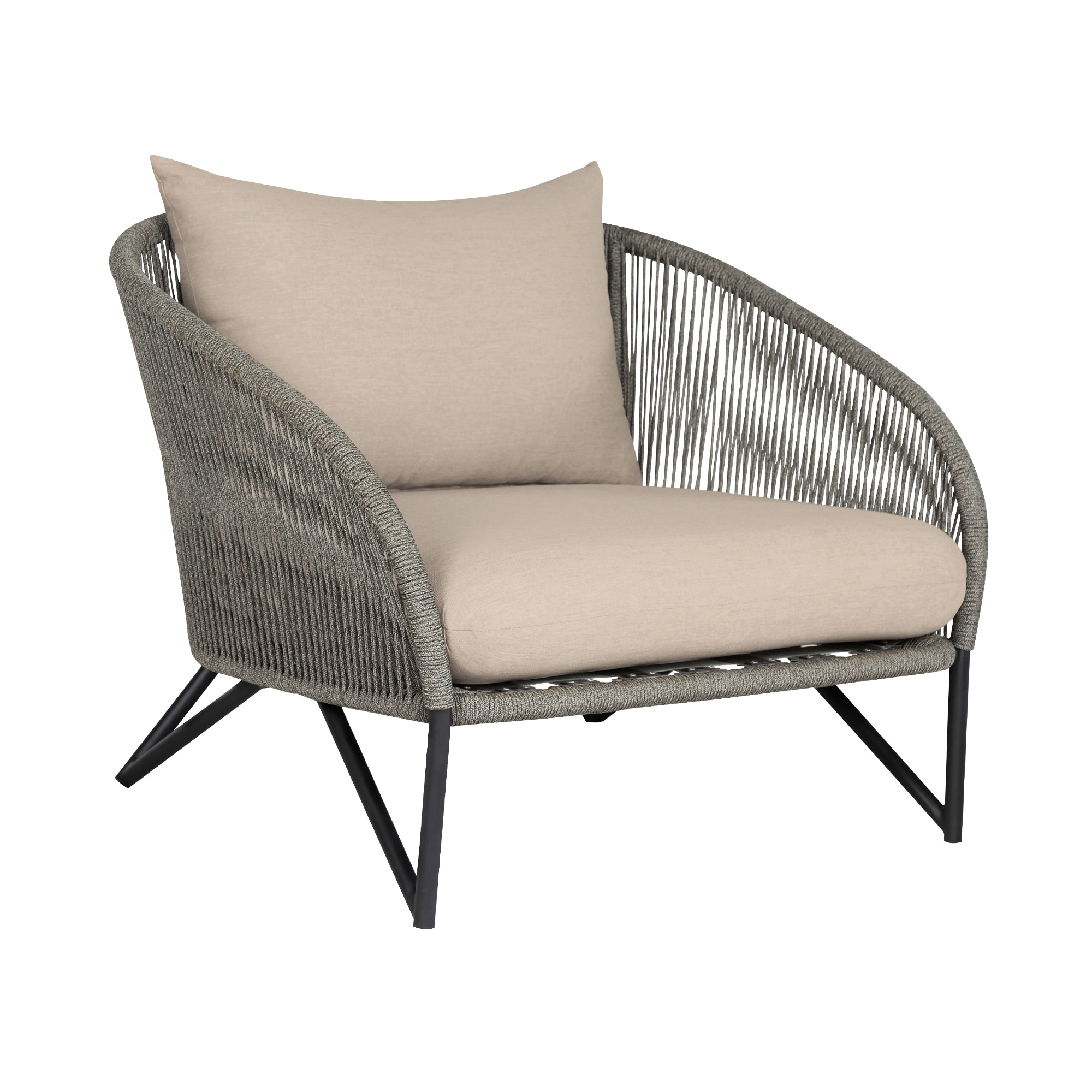 Armen Living SETODBE4BLKTP Patio-Conversation-Sets - View #2