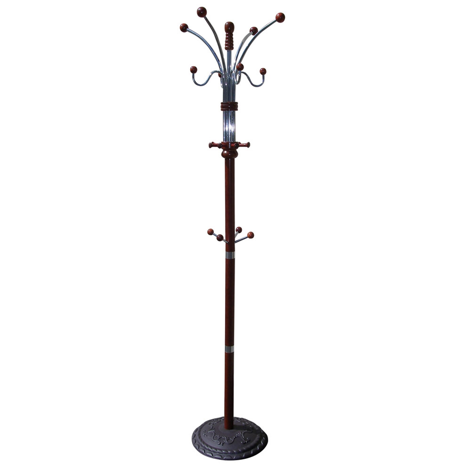 ORE International R685CH Cherry 12 -Hook Coat stand