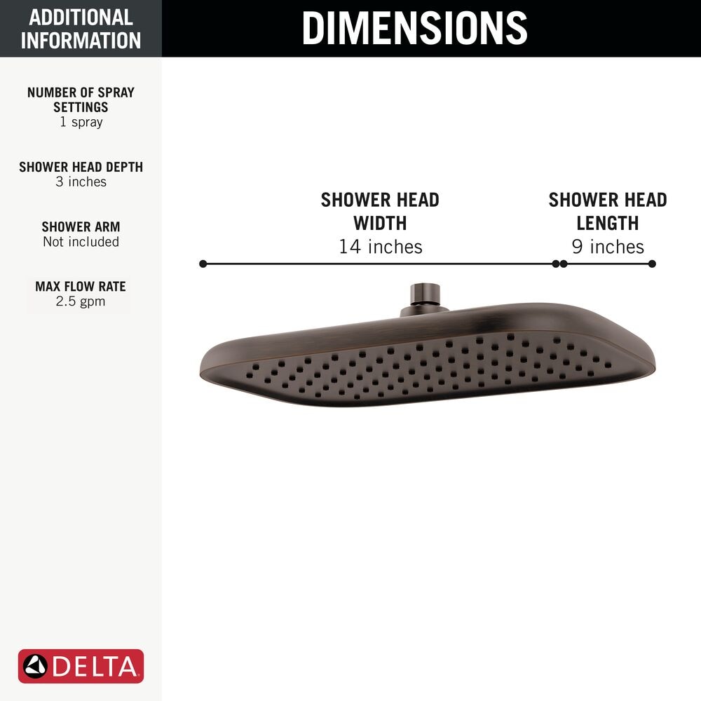 Delta 52215-RB25 Fixed-Showerhead - View #3