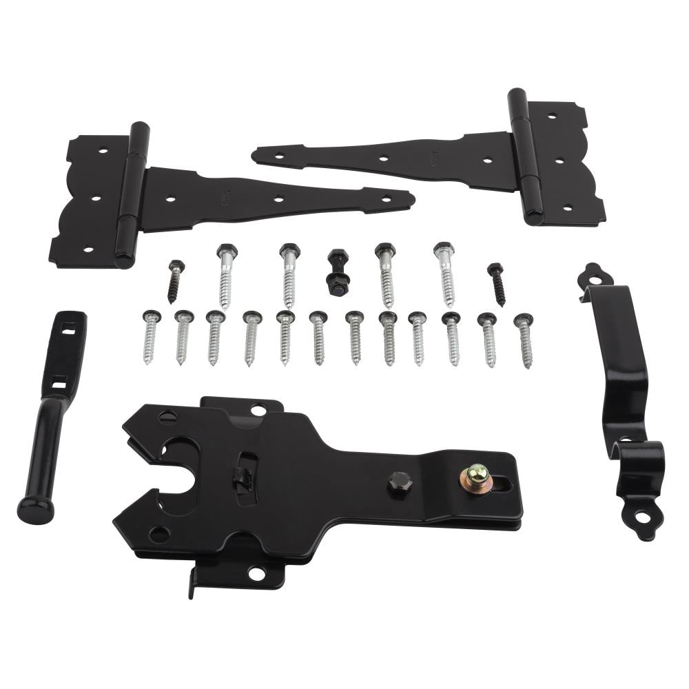 National Hardware 8-in Black Gate Hardware Kit N109-308 at Lowes.com