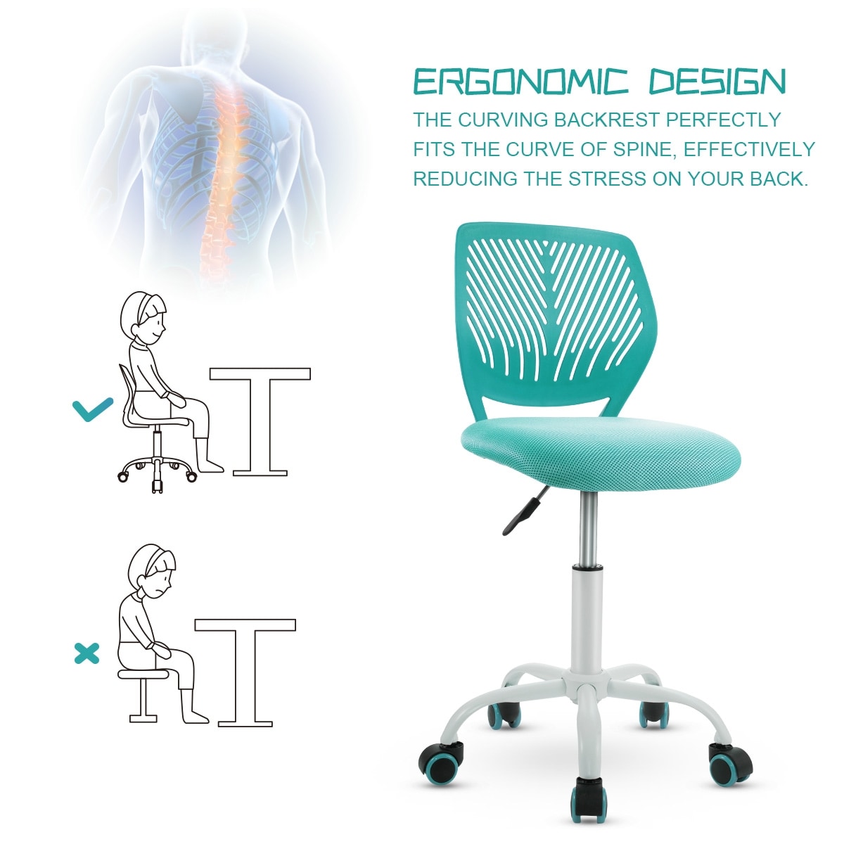 CASAINC WF-HW66350GN-LA Office-Chairs - View #9