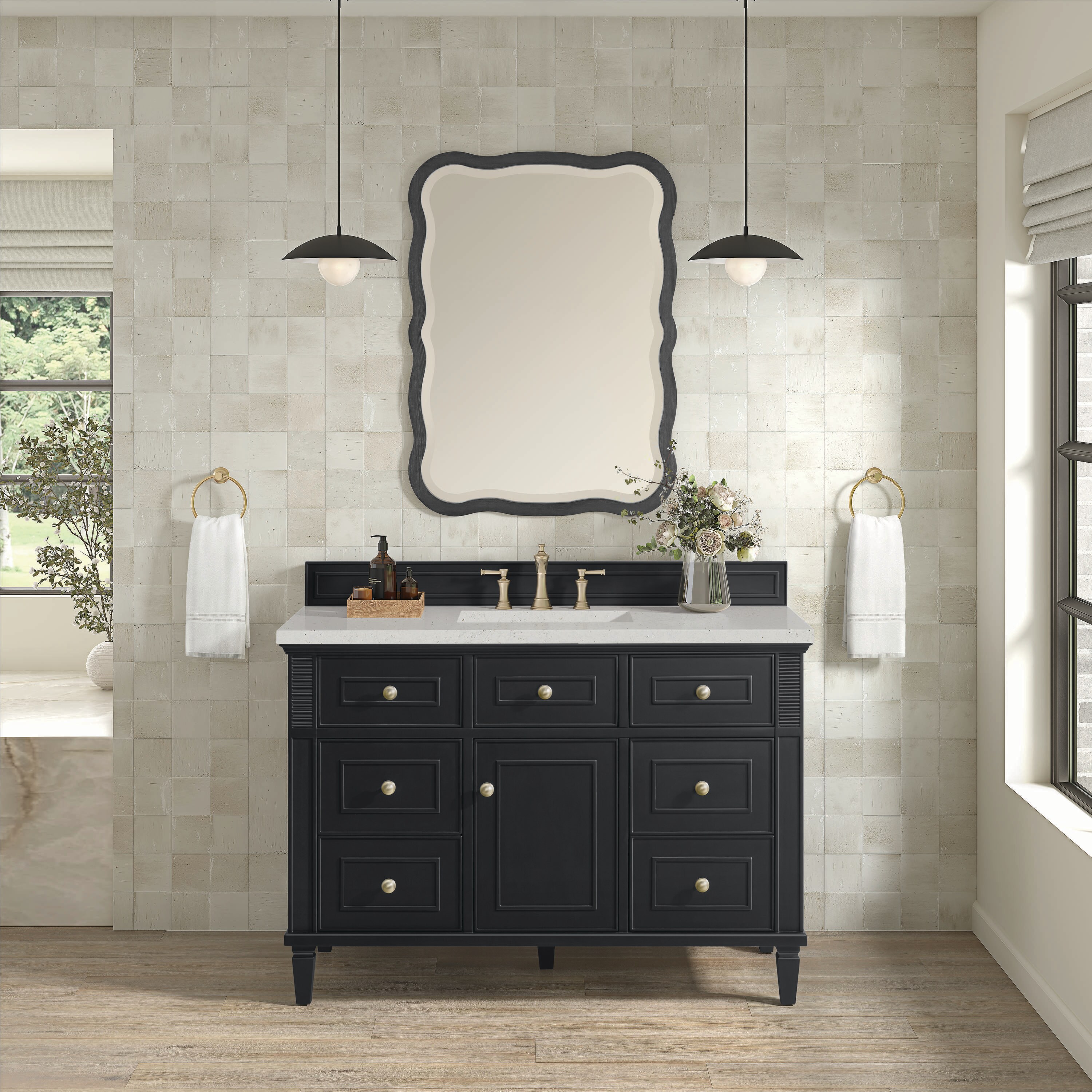 James Martin Vanities 424-V48-BKO-3LDL Bath-Vanity-Combo - View #2