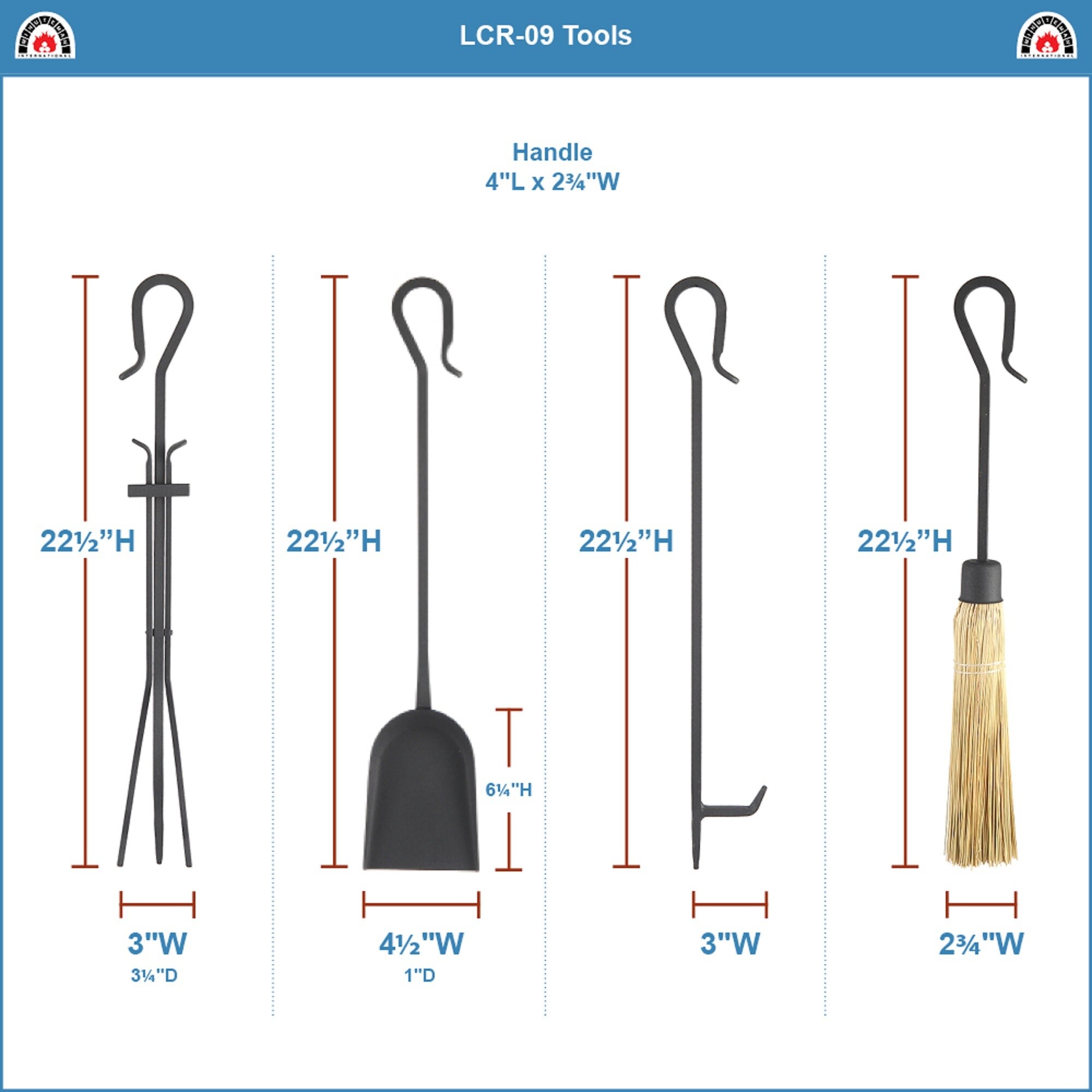 Minuteman International LCR-09 Fireplace-Tools - View #2