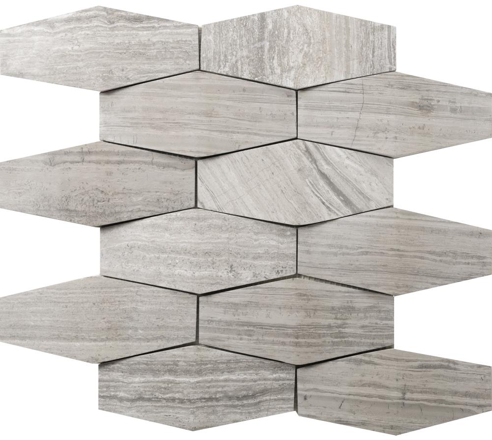 Emser Metro 10-Pack Gray Natural Stone Limestone Border Tile (12-in x 12-in)