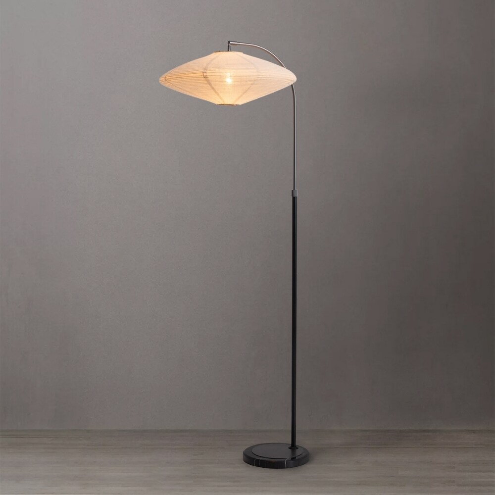 NOVA of California 2010833MB Roswell 62-in Matte Black Shaded floor lamp Floor Lamp with No shade Shade