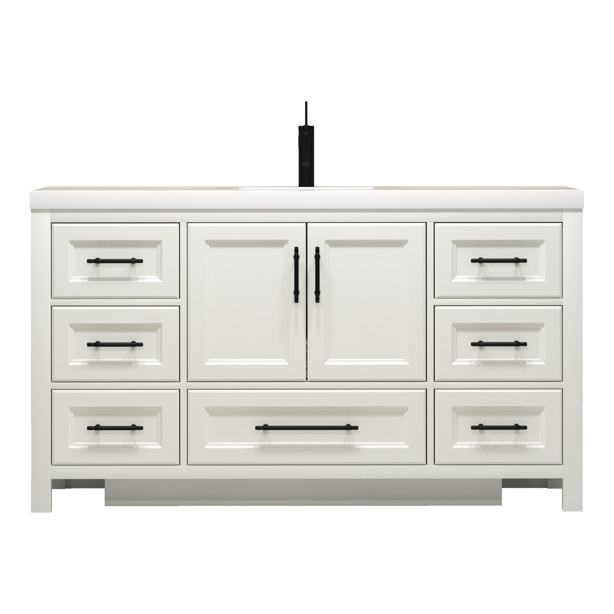 BV Better Vanity VIV60S-WH Bath-Vanity-Combo - View #2
