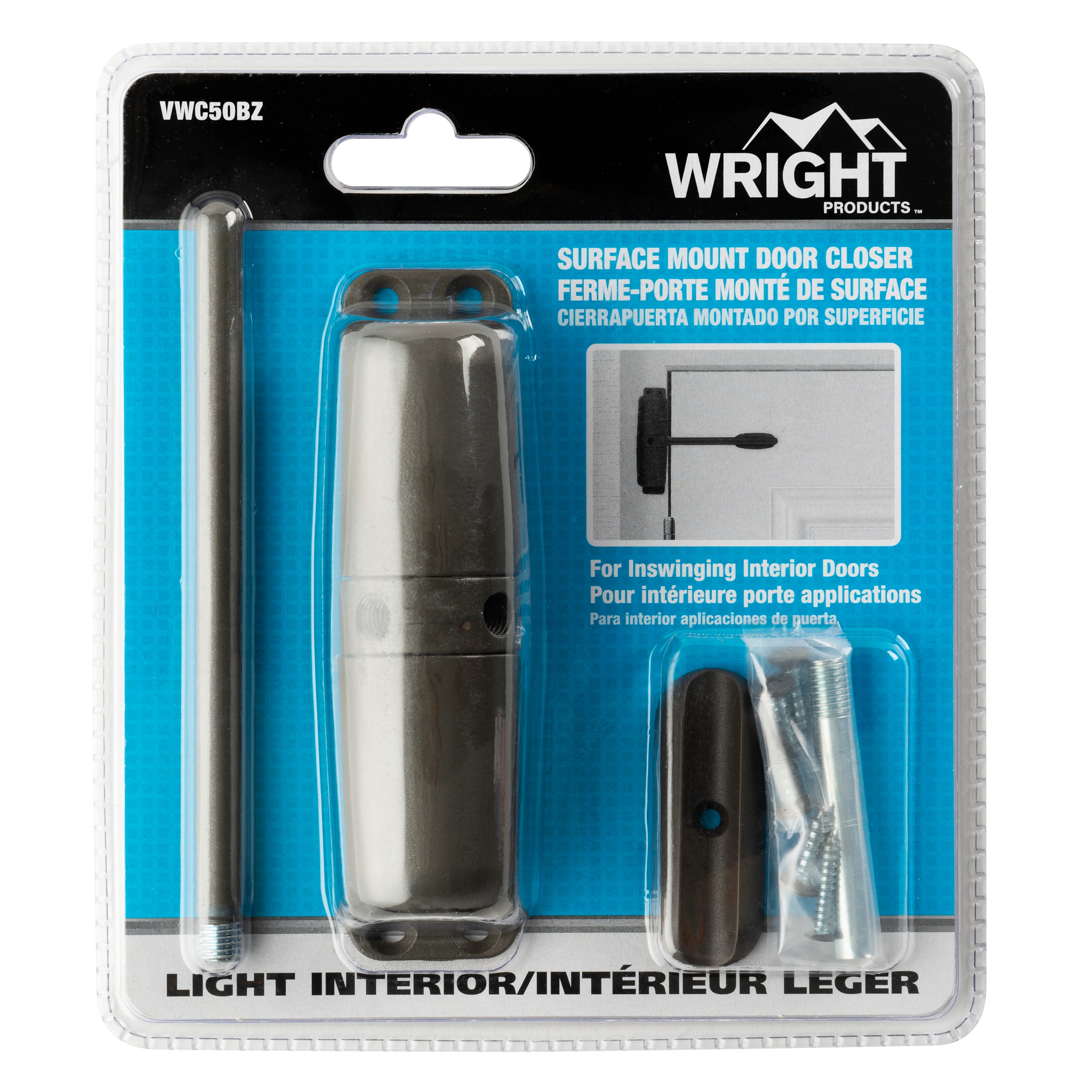 WRIGHT PRODUCTS Bronze Residential Door Closer #VWC50BZ