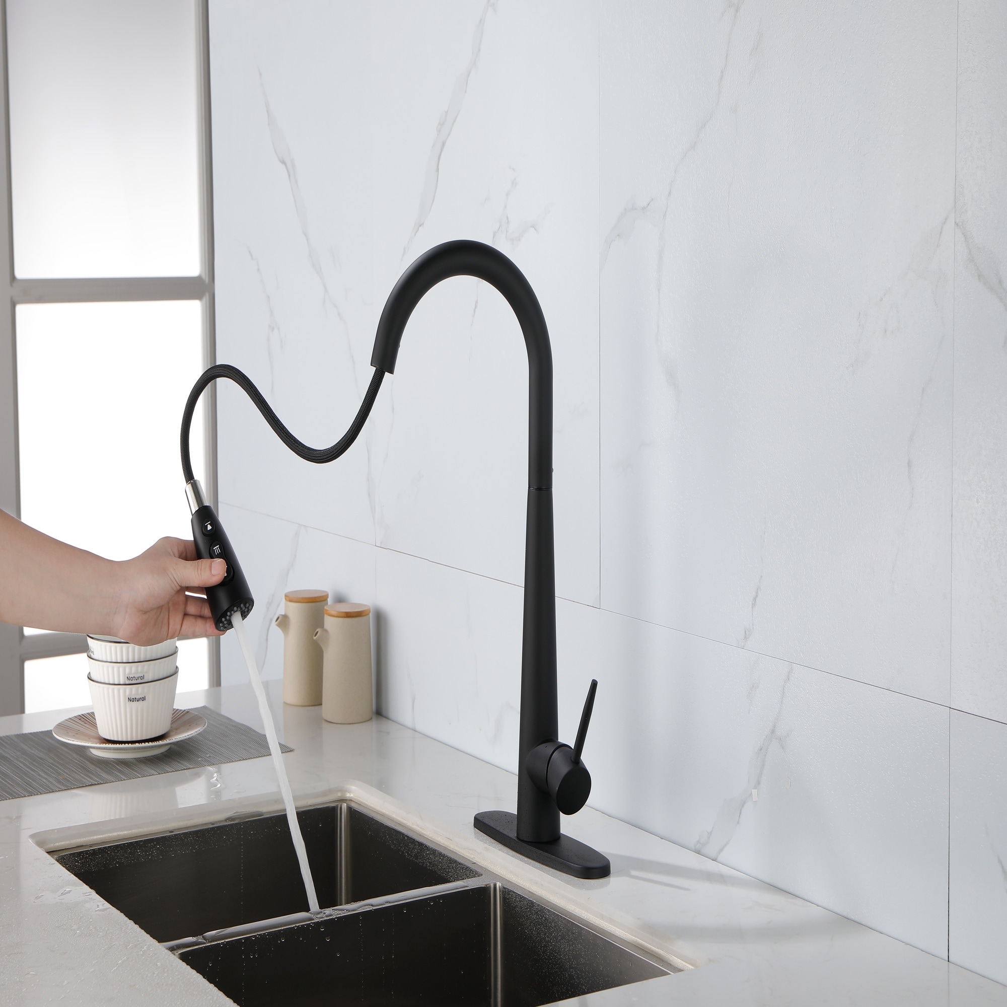 Vorene J-T1ZKNSV49RUM Kitchen-Faucets - View #2