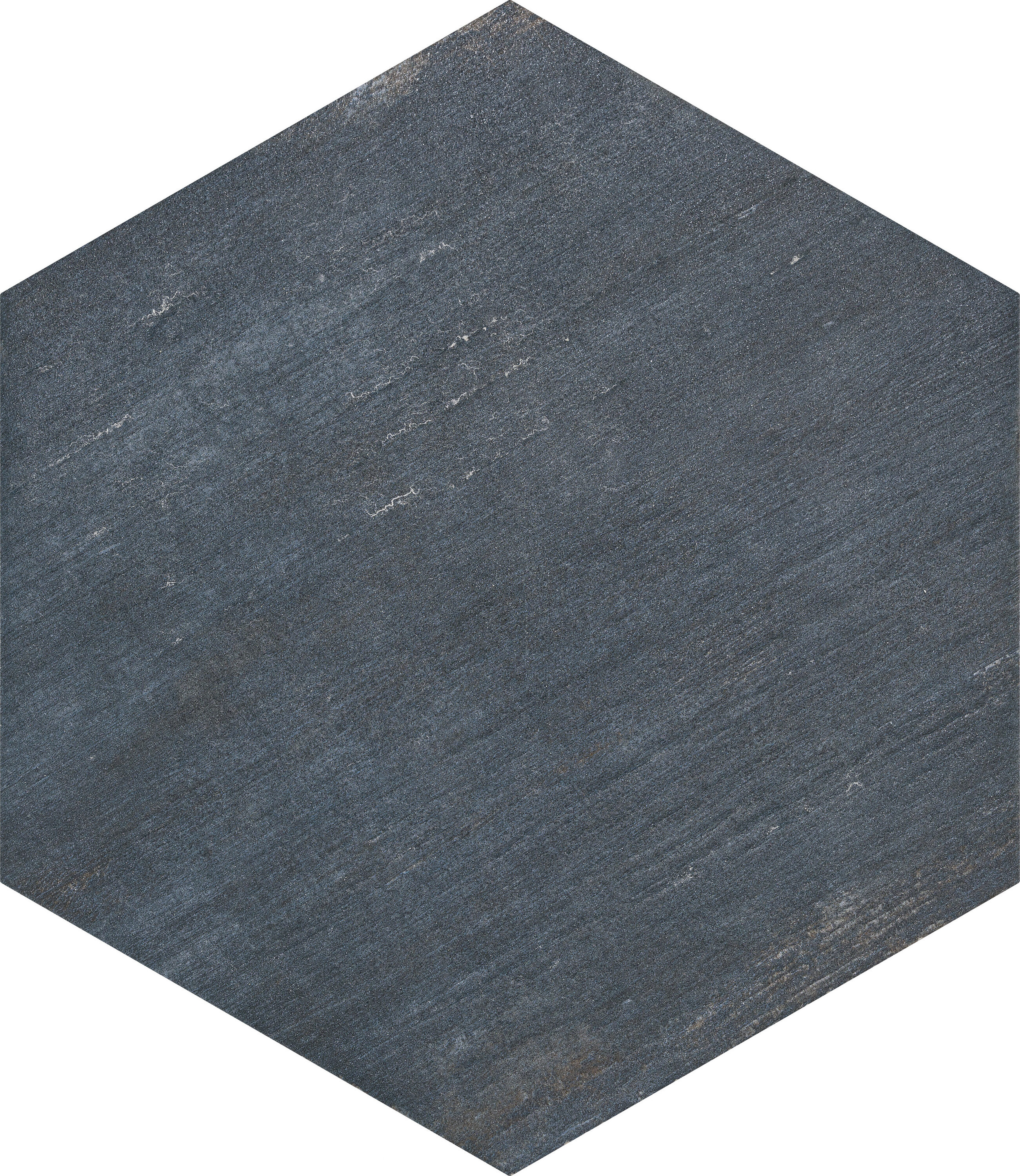 Retro Blue Matte Hexagonal Porcelain Tile 7" x 8"