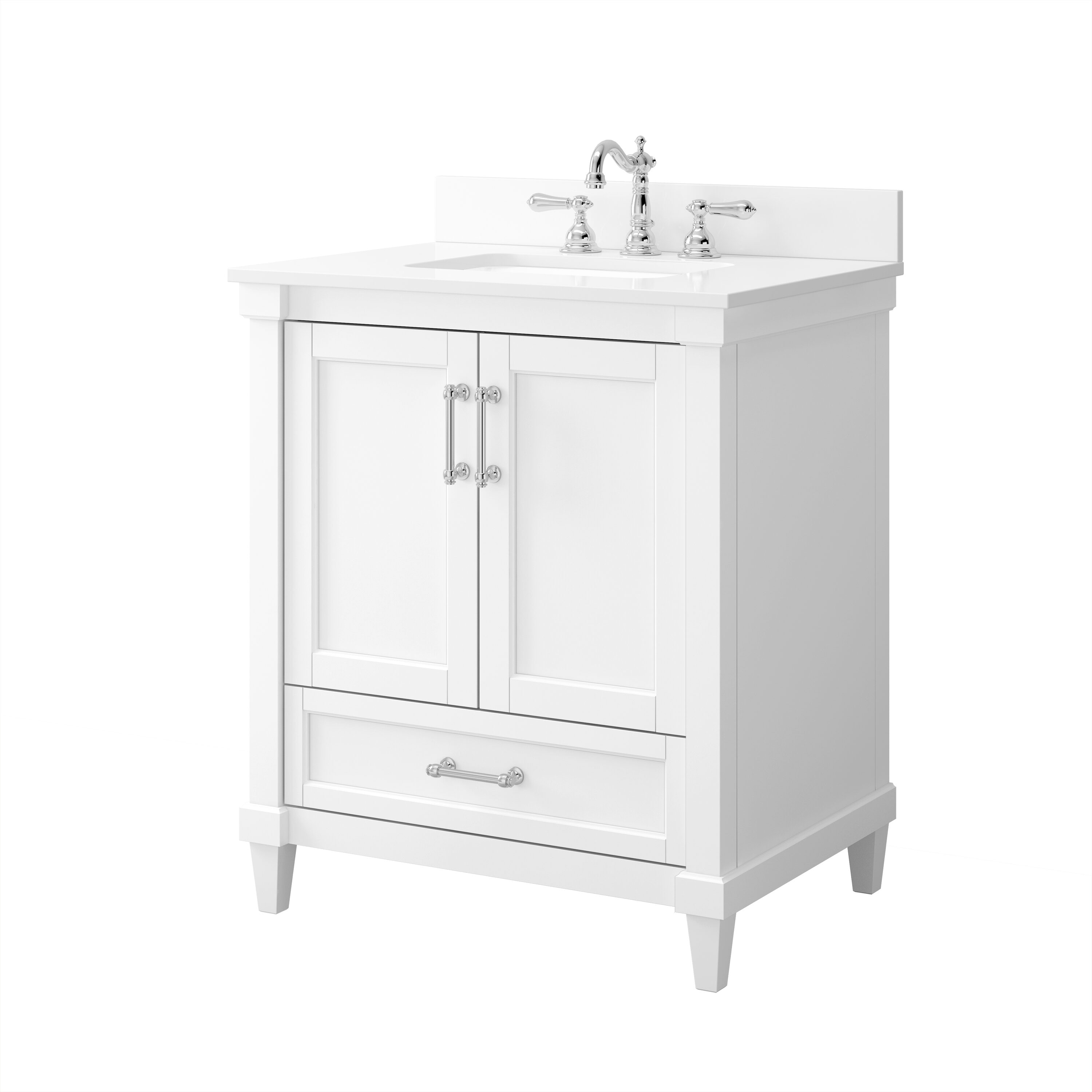 allen + roth TJ02-08V3022WH Bath-Vanity-Combo - View #3