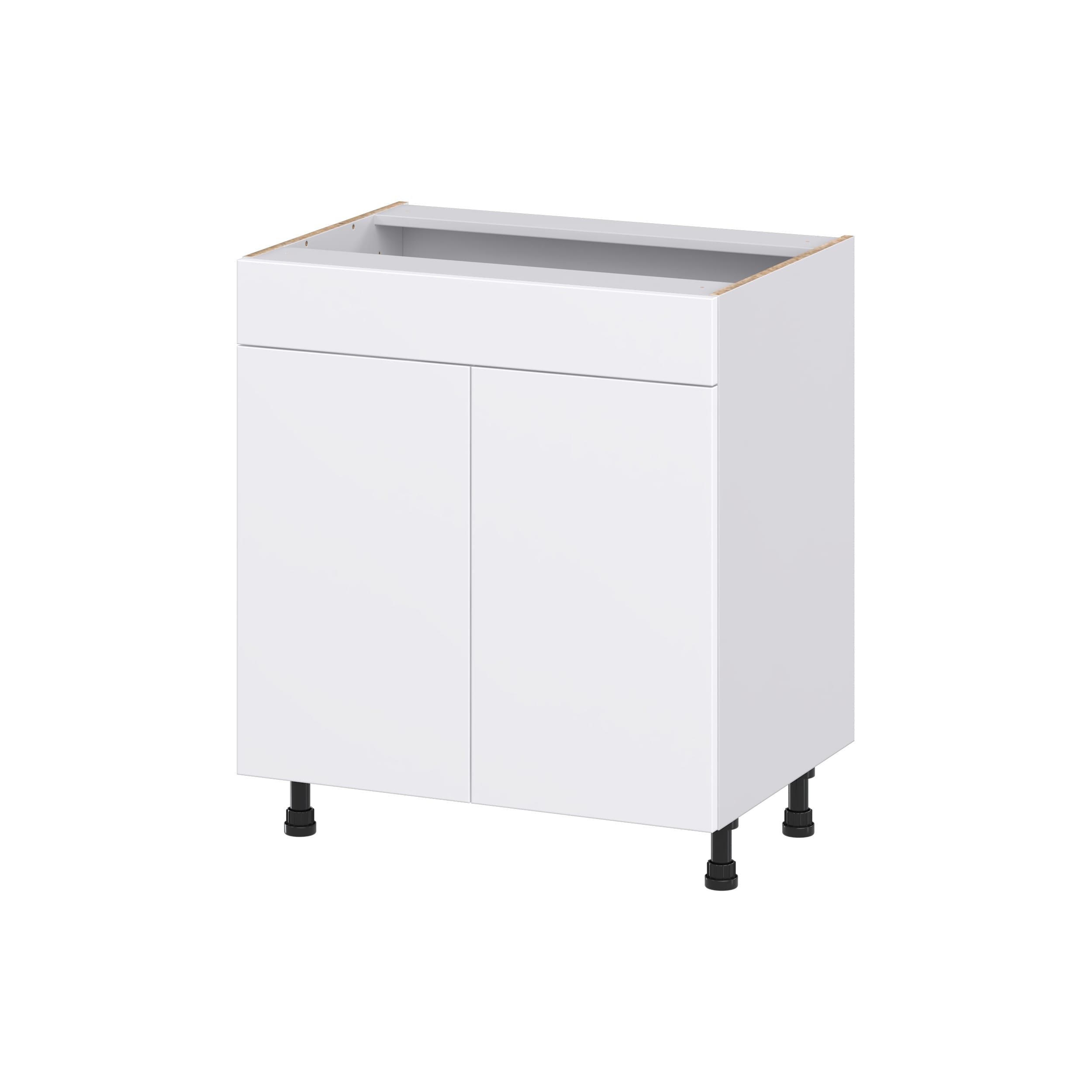 Hugo&Borg Lasalle 36-in W x 34.5-in H x 21-in D Bright White Slab Sink Base Fully Assembled Cabinet (Flat Panel Slab Style)